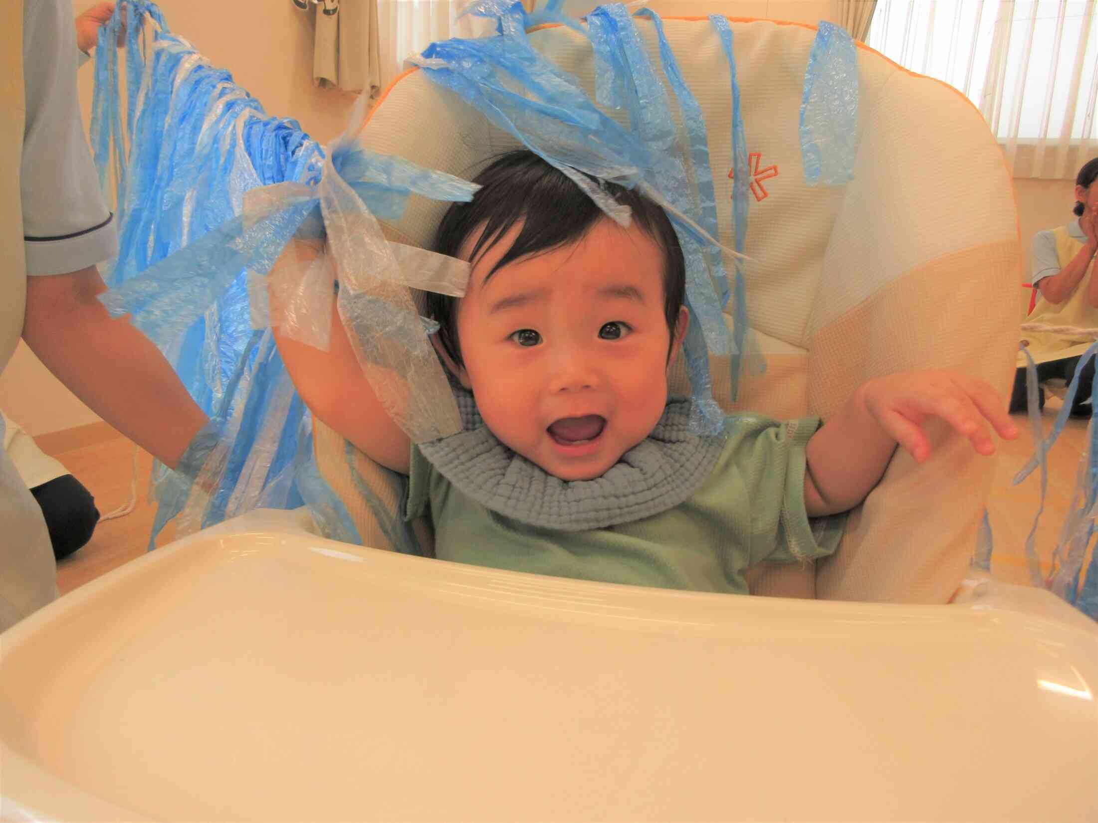 天の川ごっこ★可愛いお顔がひょっこり！