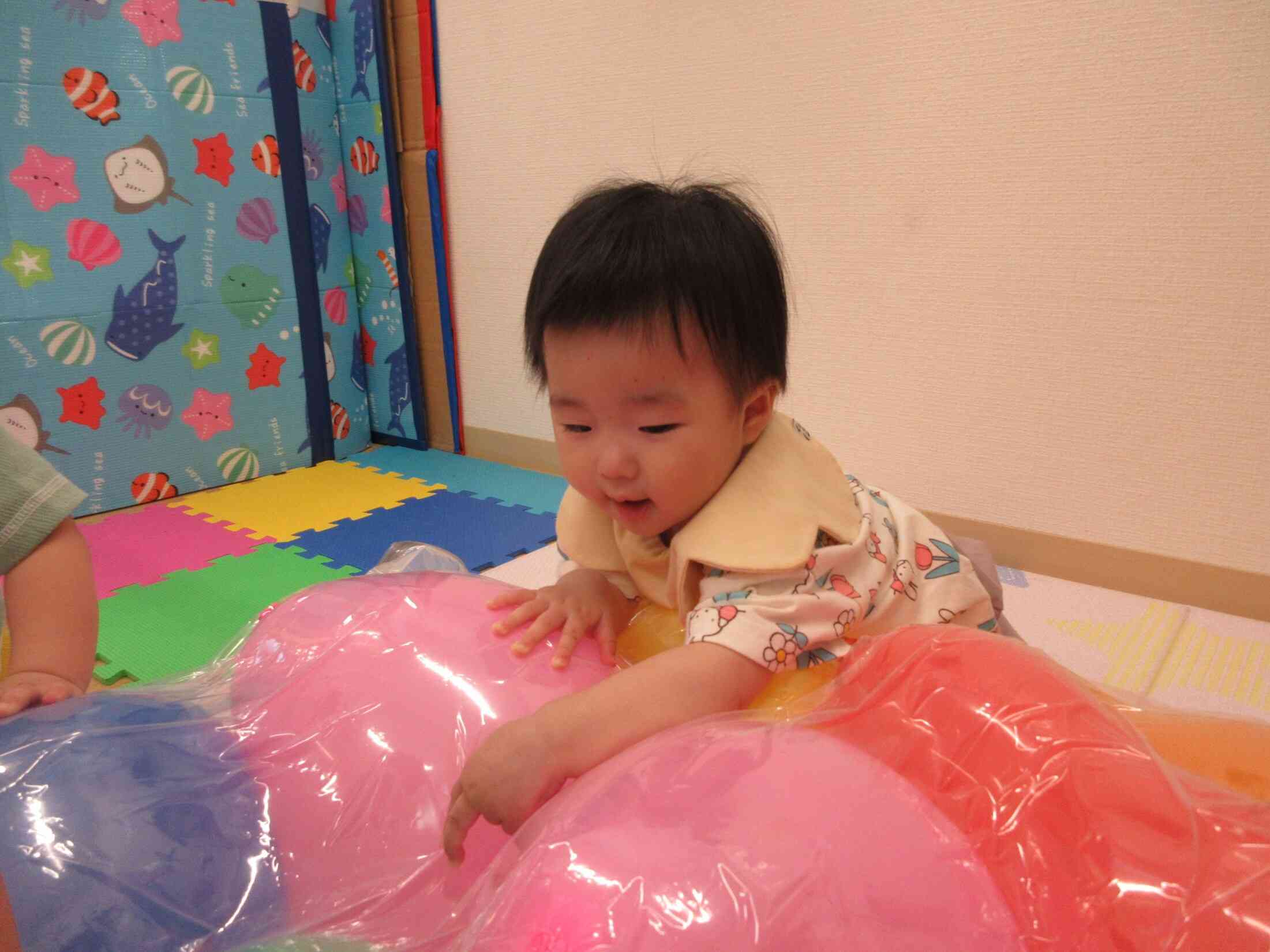 「フワフワしているよ」