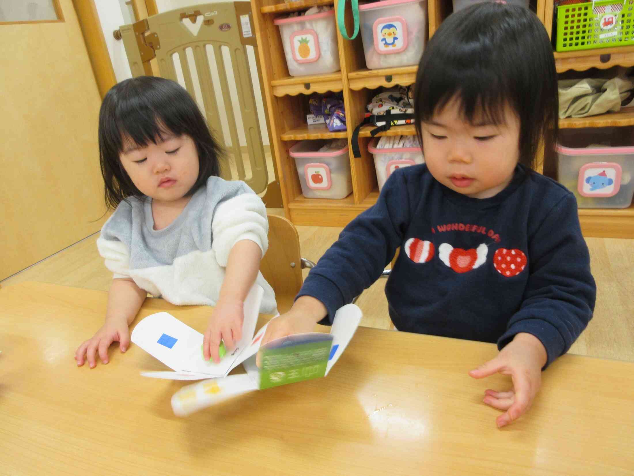 自分で作ったコマで遊んだよ！