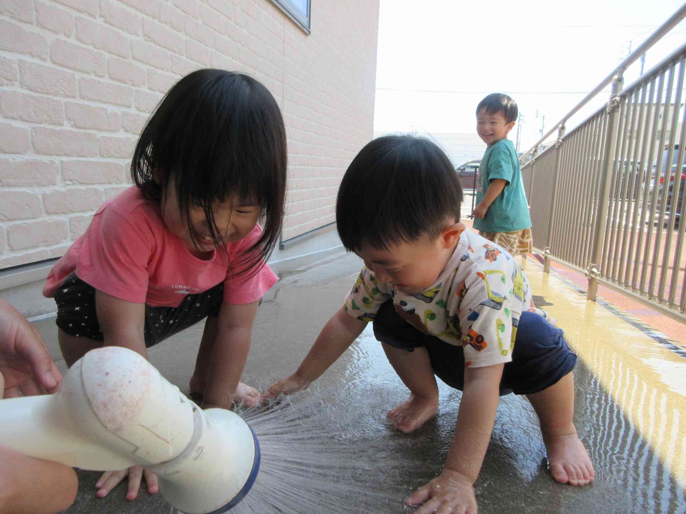 シャワーが気持ちいいよ～♪