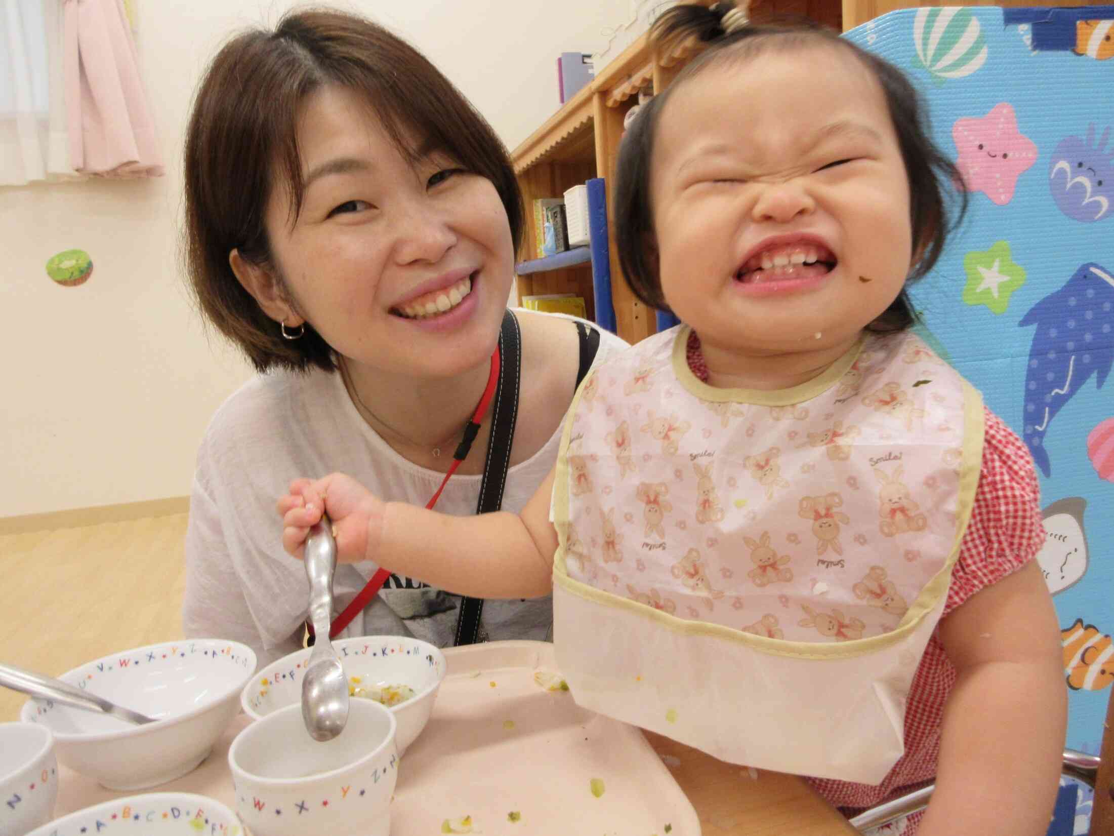 大好きなママと大好きなお給食★おいしさ倍増です!