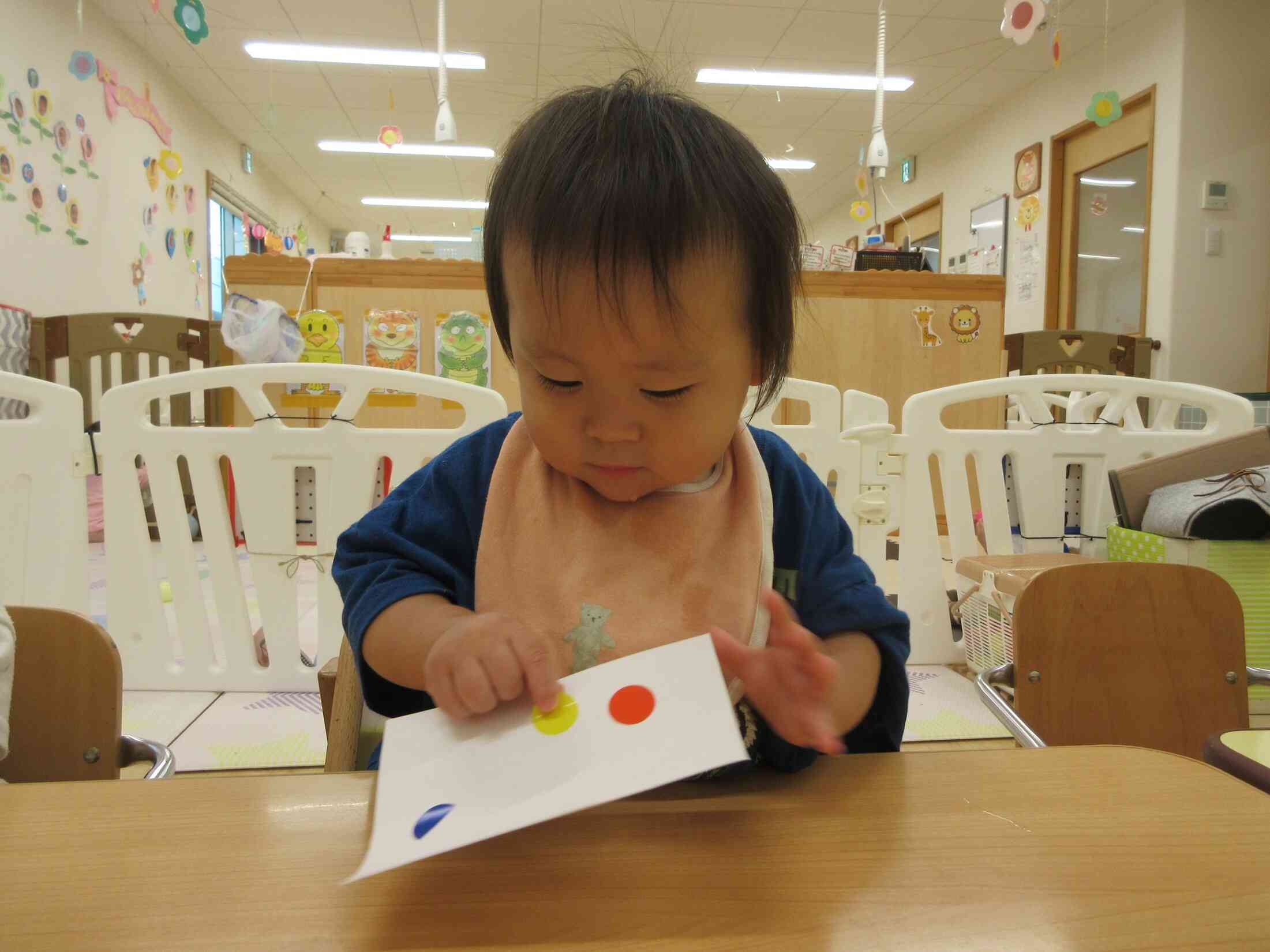 剥がすことも楽しいようです！