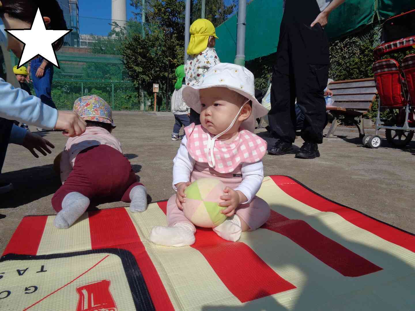 のんびり…ボール遊び