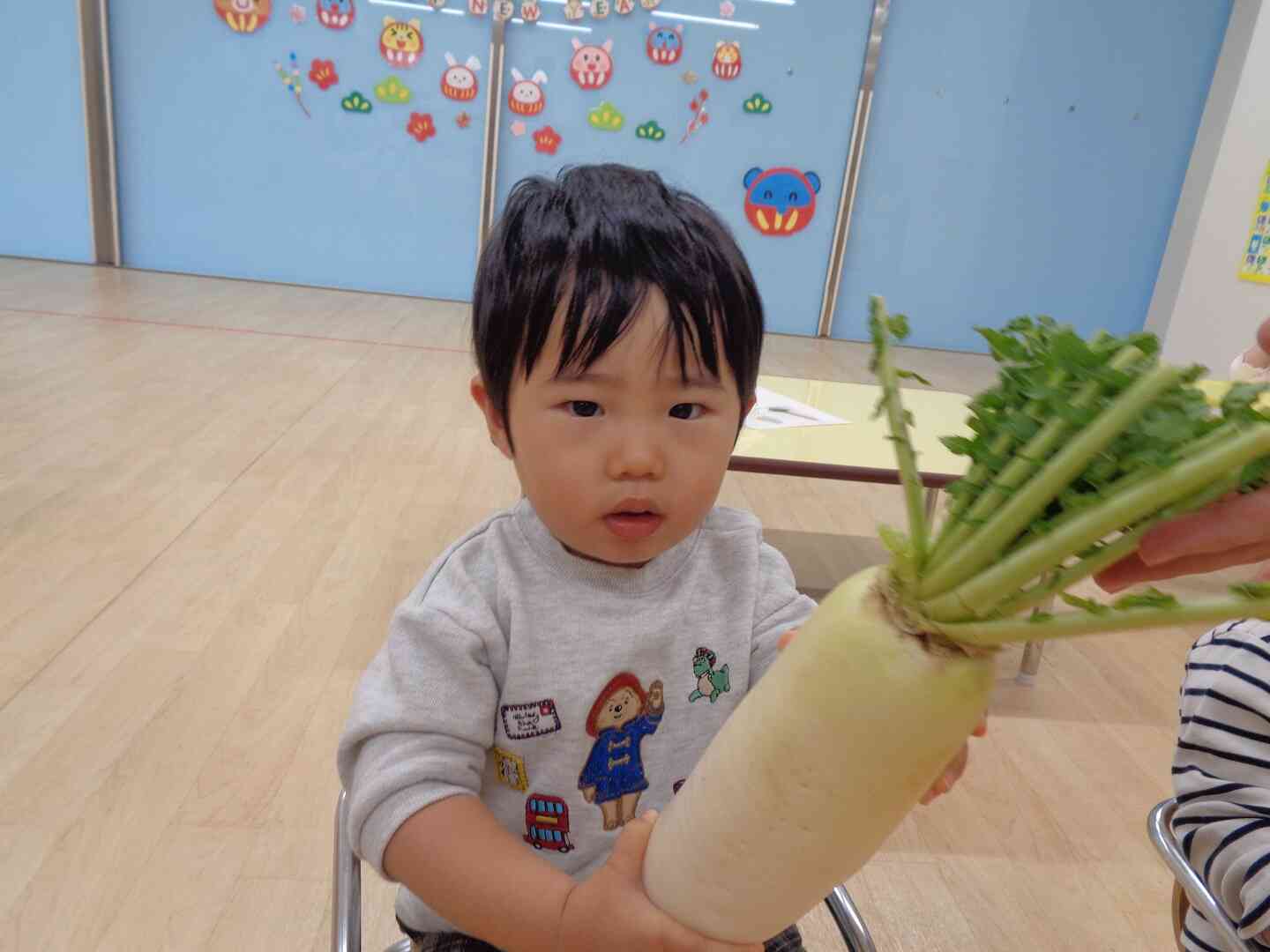 大きな大根にびっくり！！