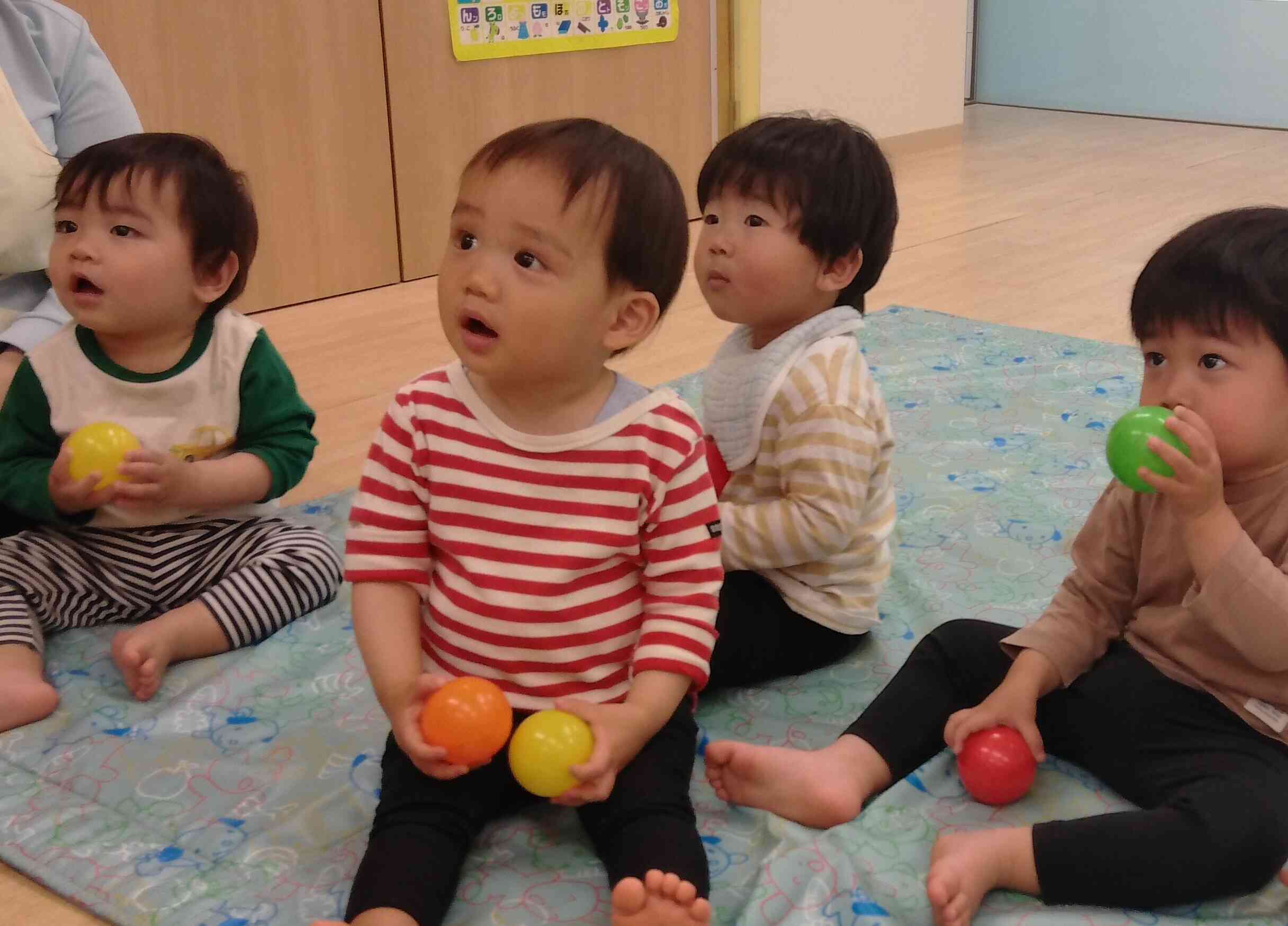 初めての！今年度初の！リトミック♪(0・1・2歳児、全クラス)