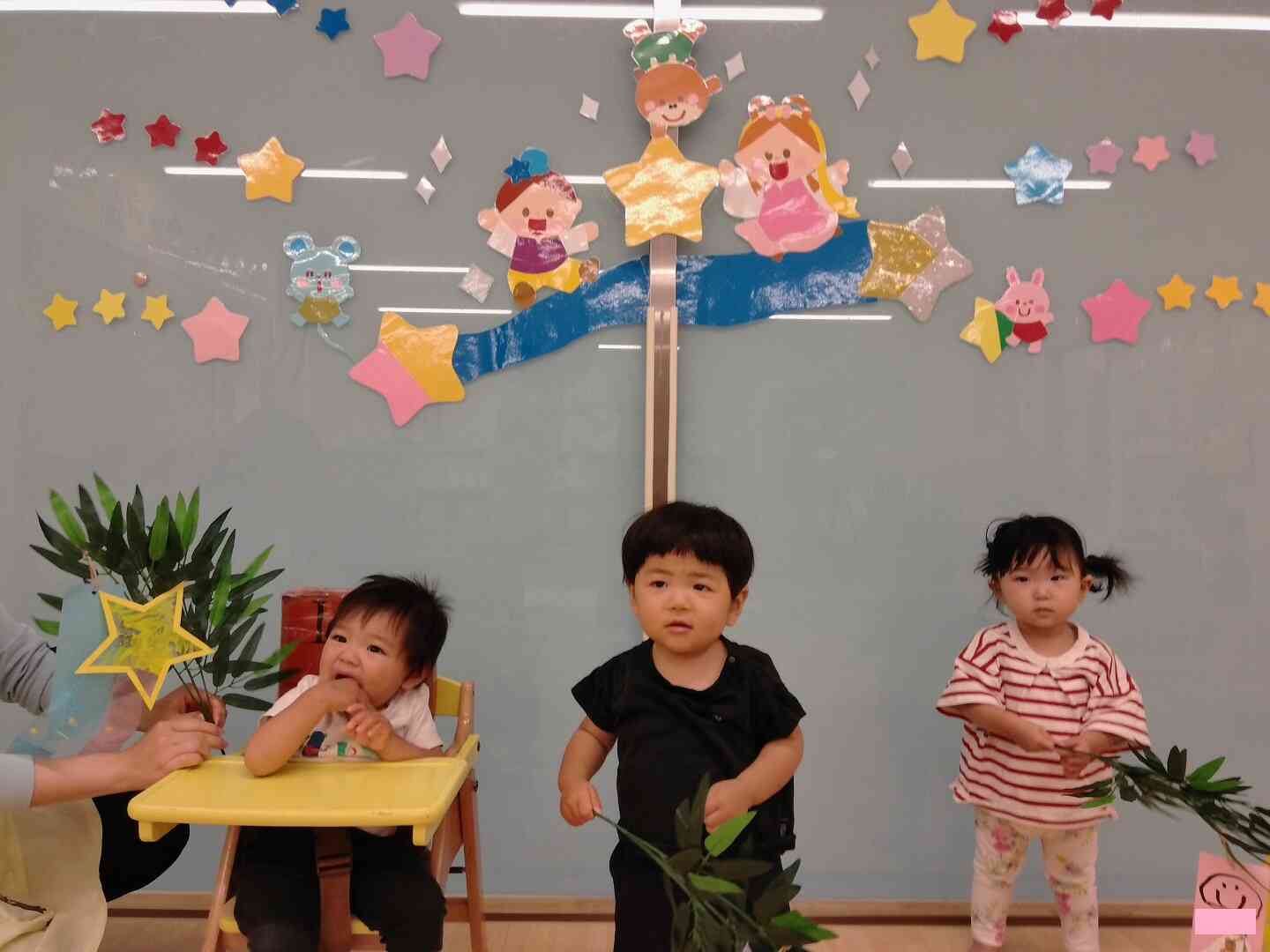 七夕のお願い事叶った～☆（０、１、２歳児）