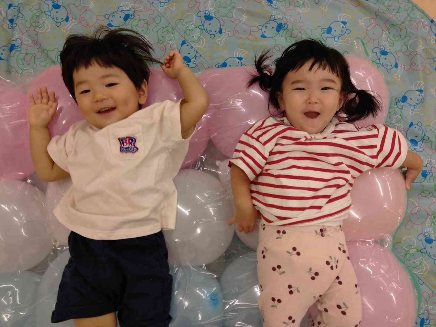 ふわふわベッドにごろ～ん♪