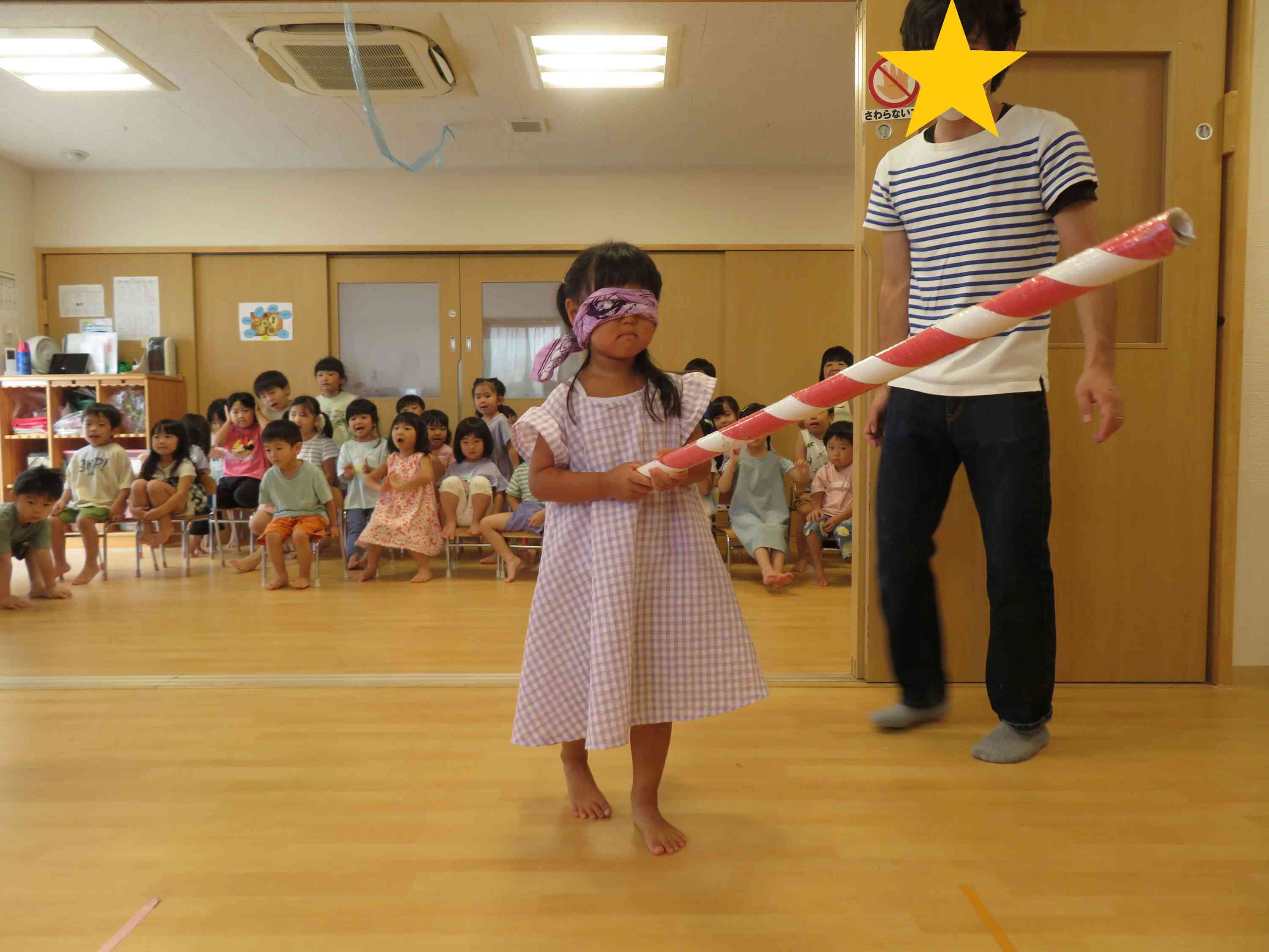 「もっと前！前！」スイカにあたるかな？？