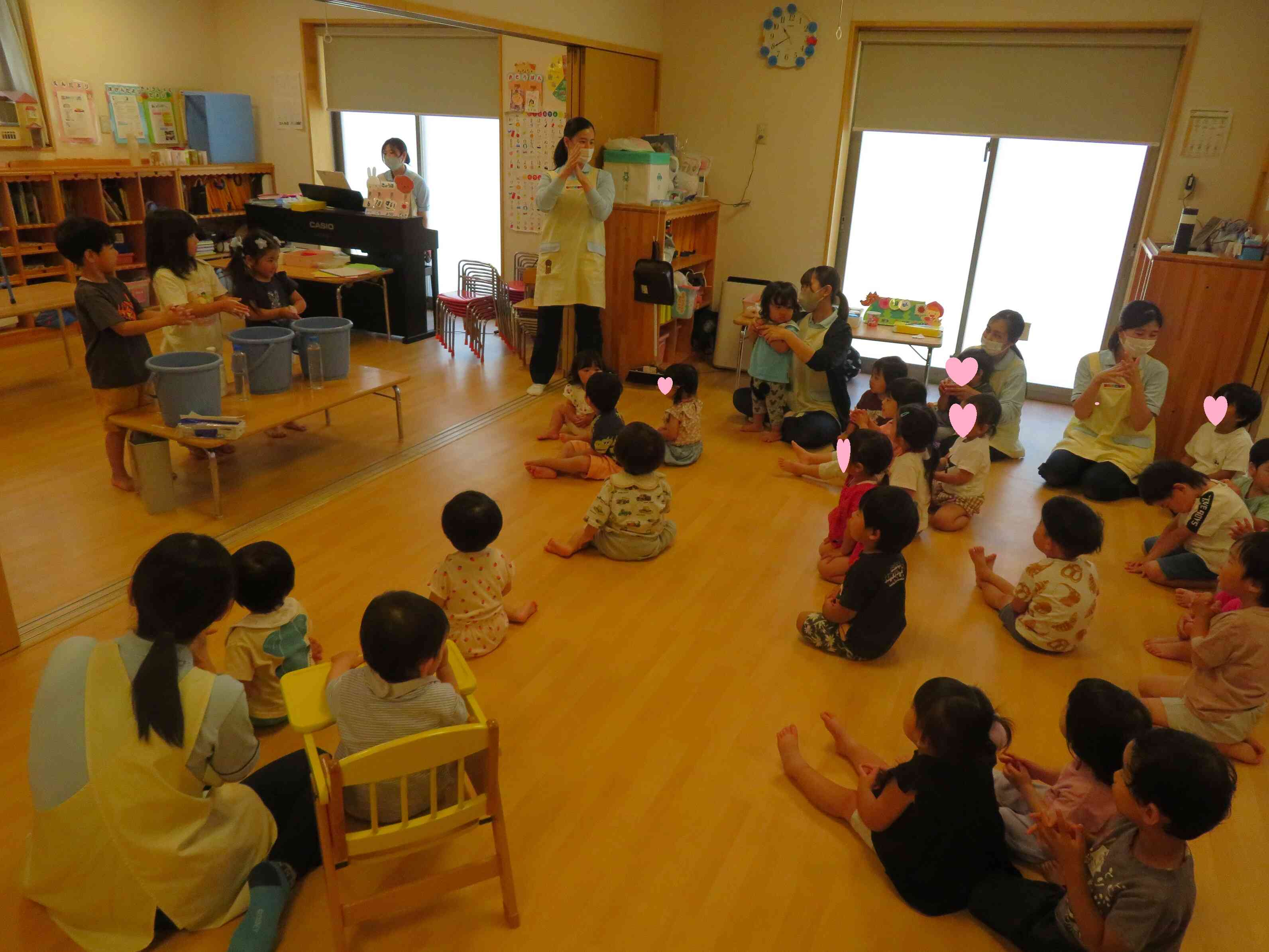 手洗い集会がありました♫