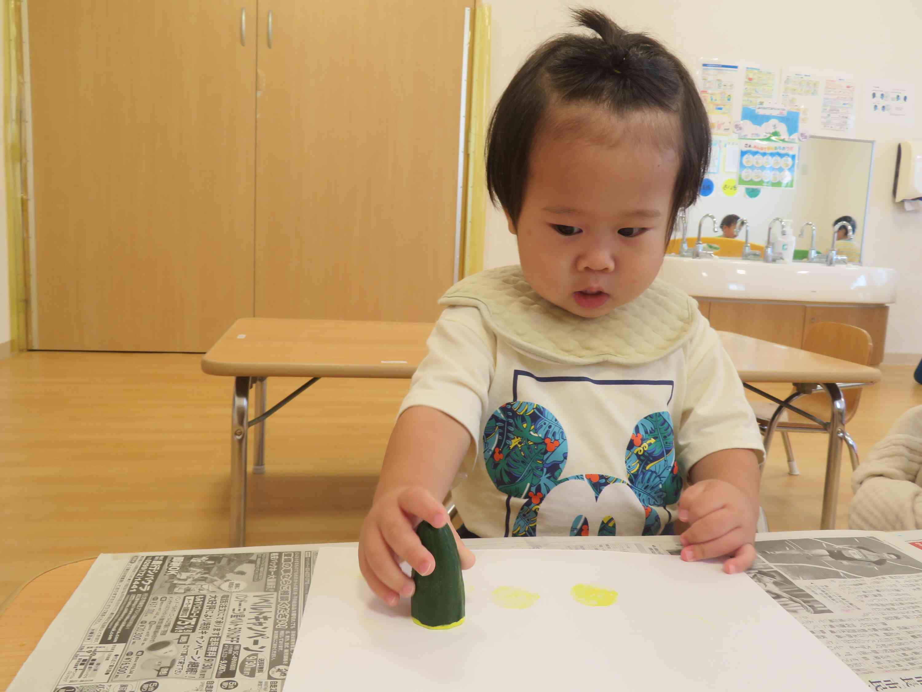 きゅうりってこんな模様なんだ！