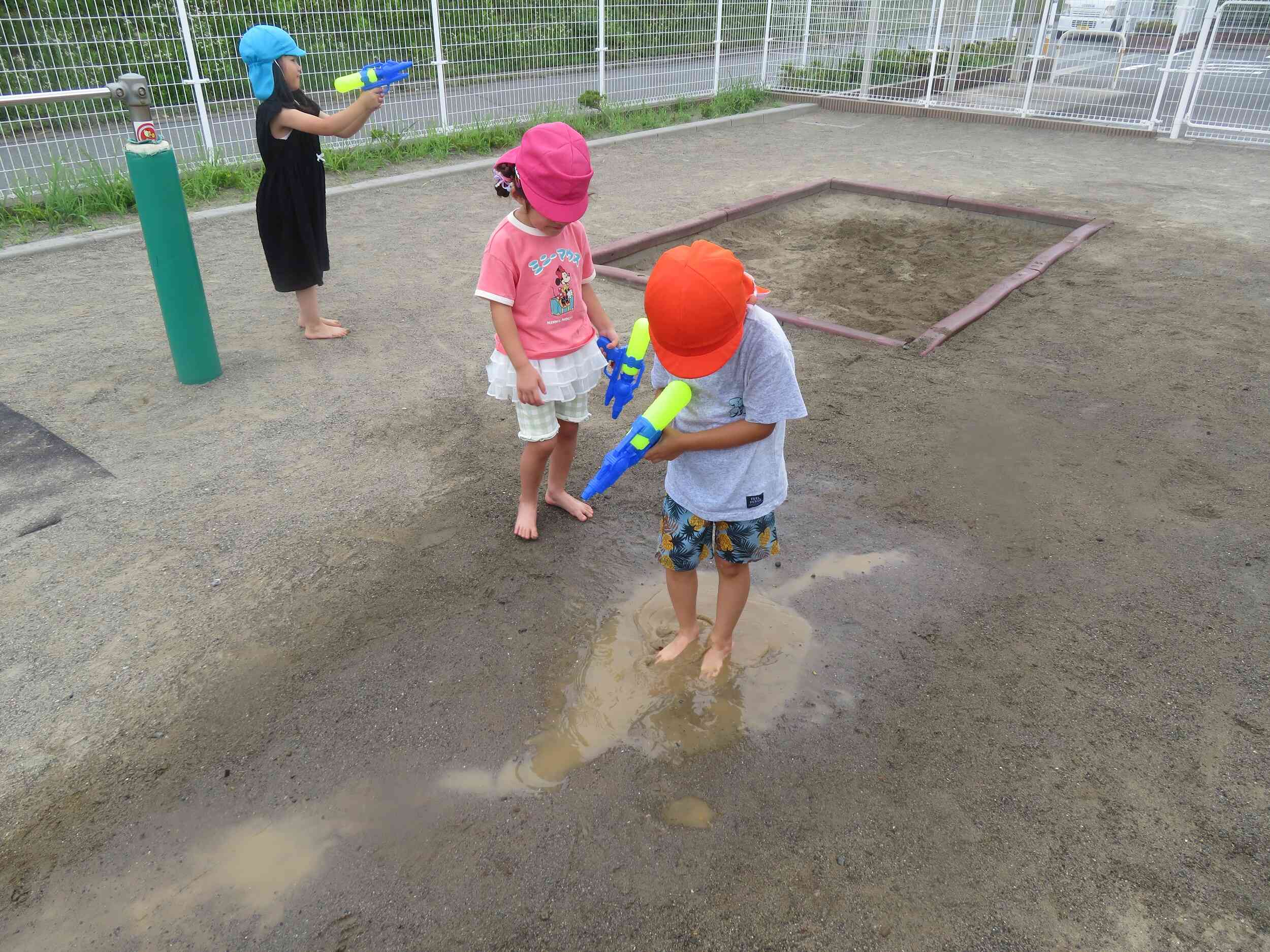 水遊びをしたよ☆