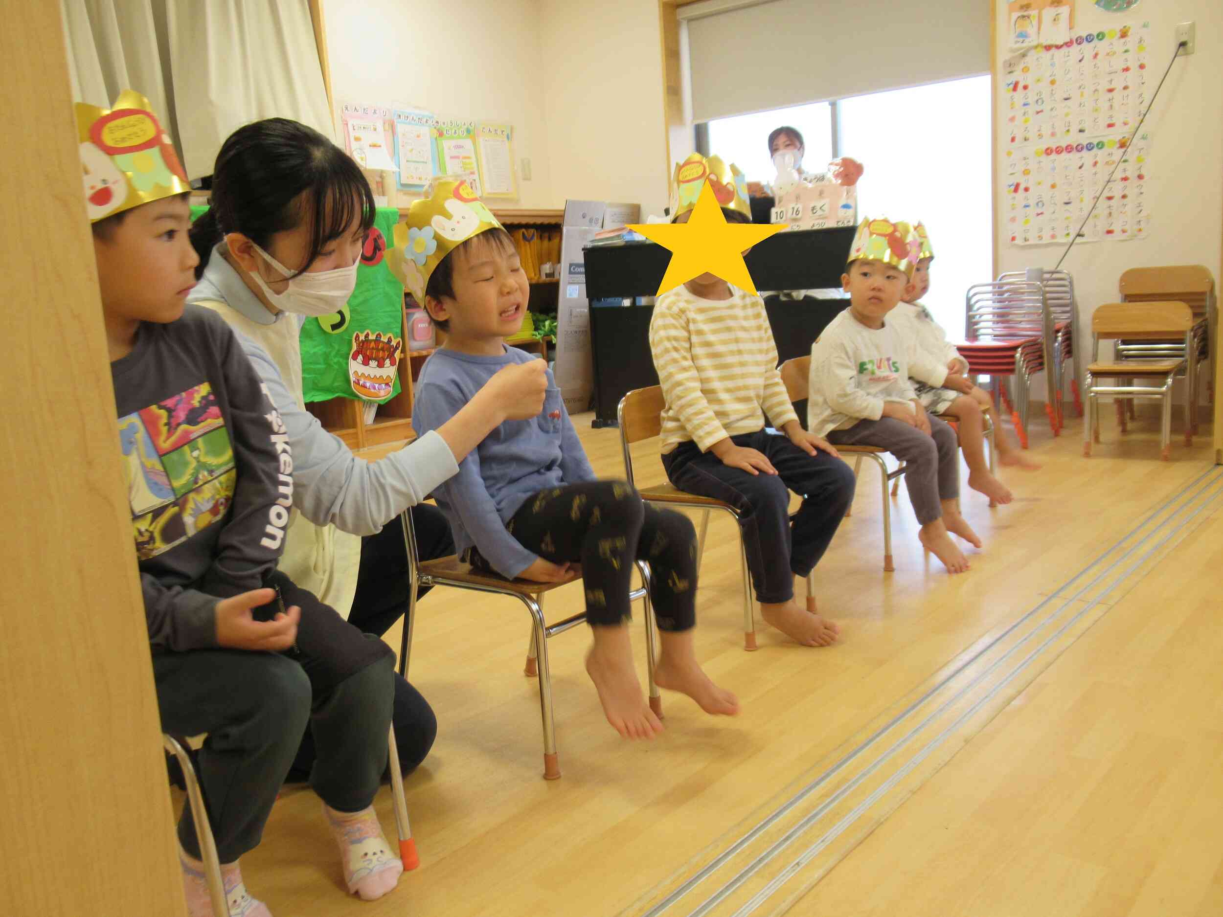 10月生まれの誕生会をしたよ☆