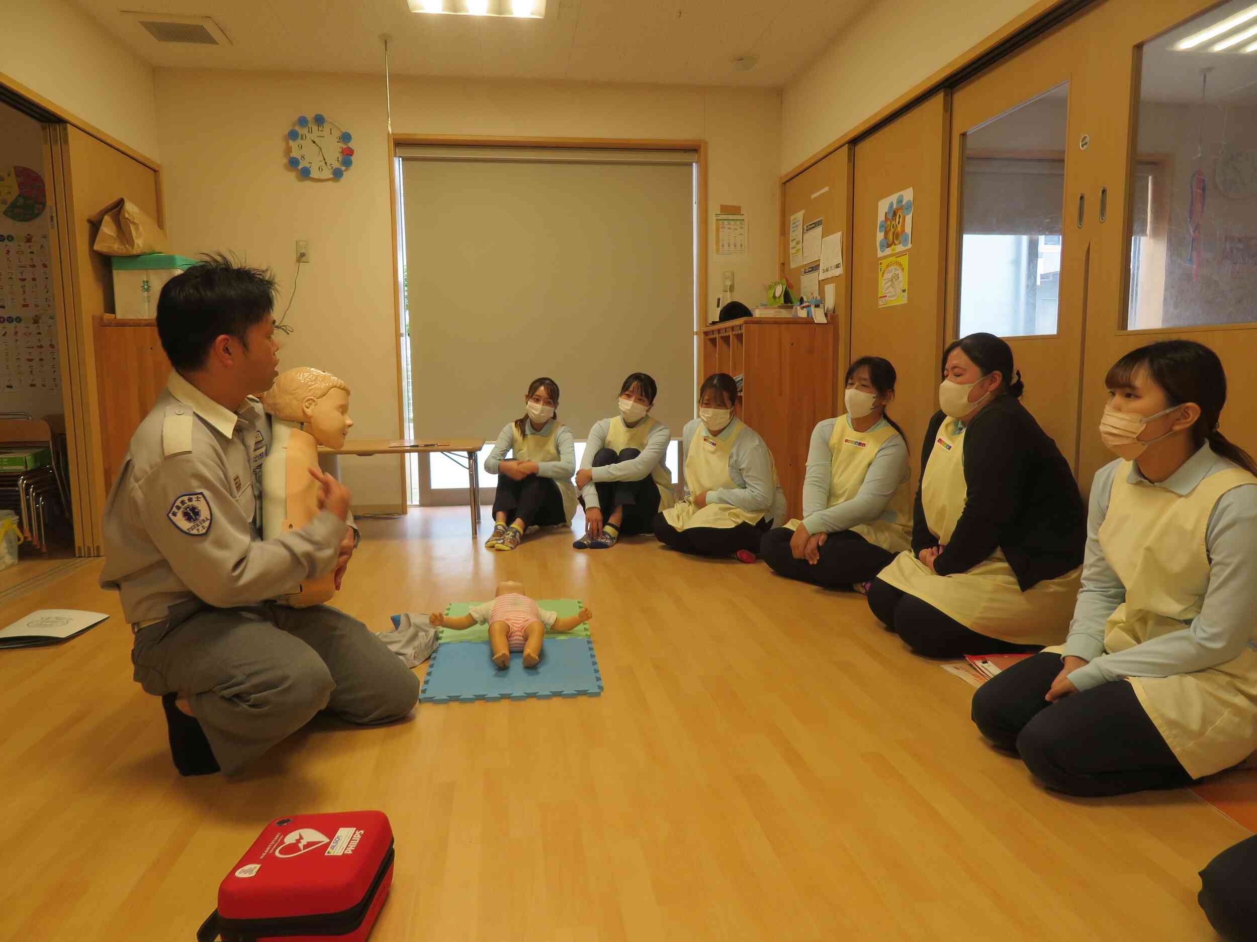 異物除去の方法も学び実践しました。