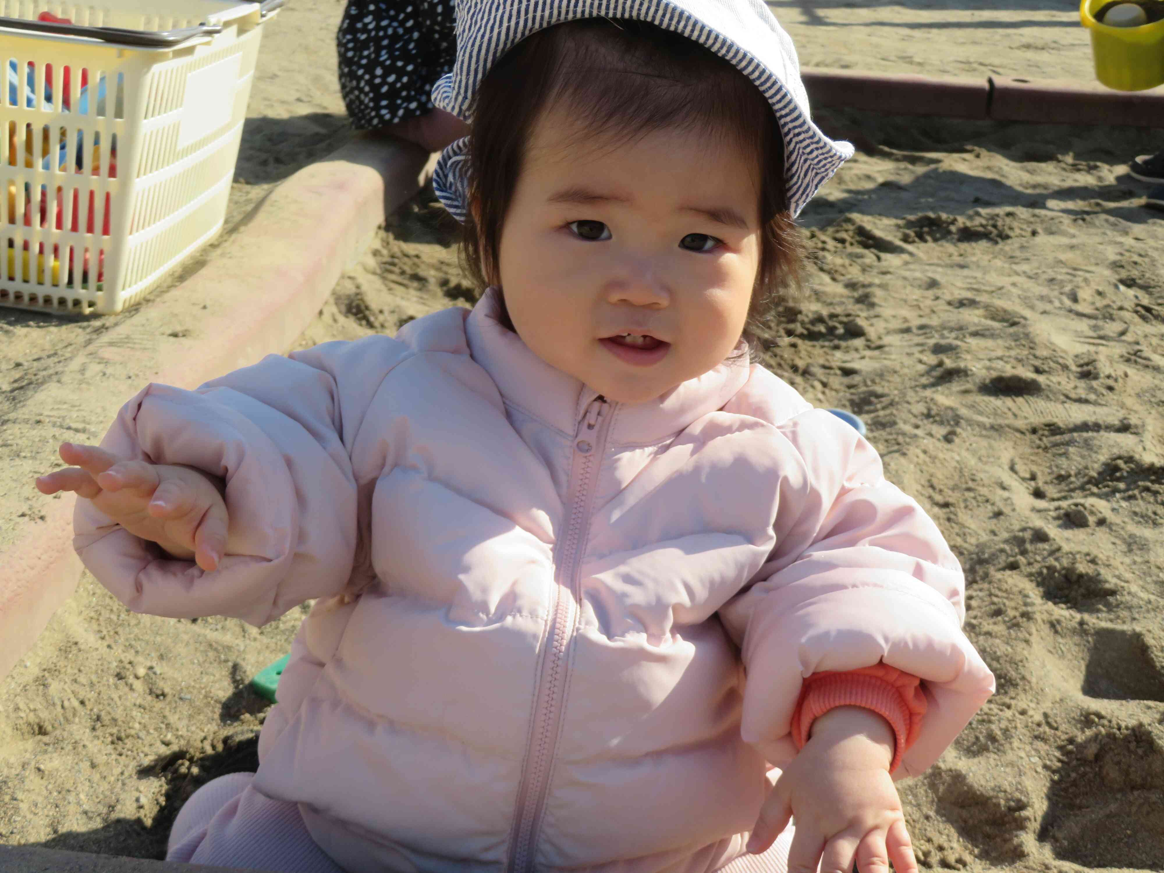 砂遊びもしたよ。