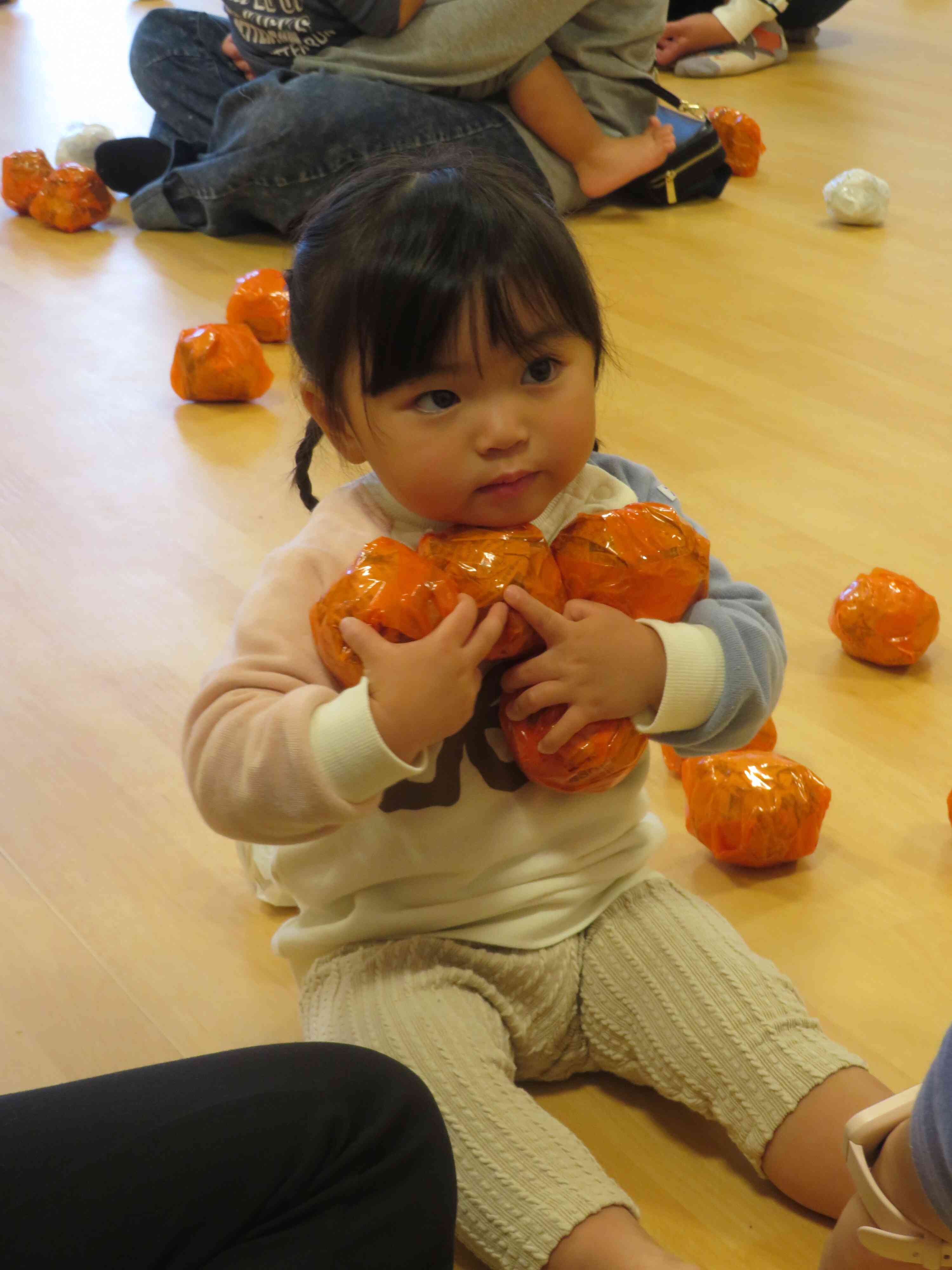 いっぱい持てるよ♪