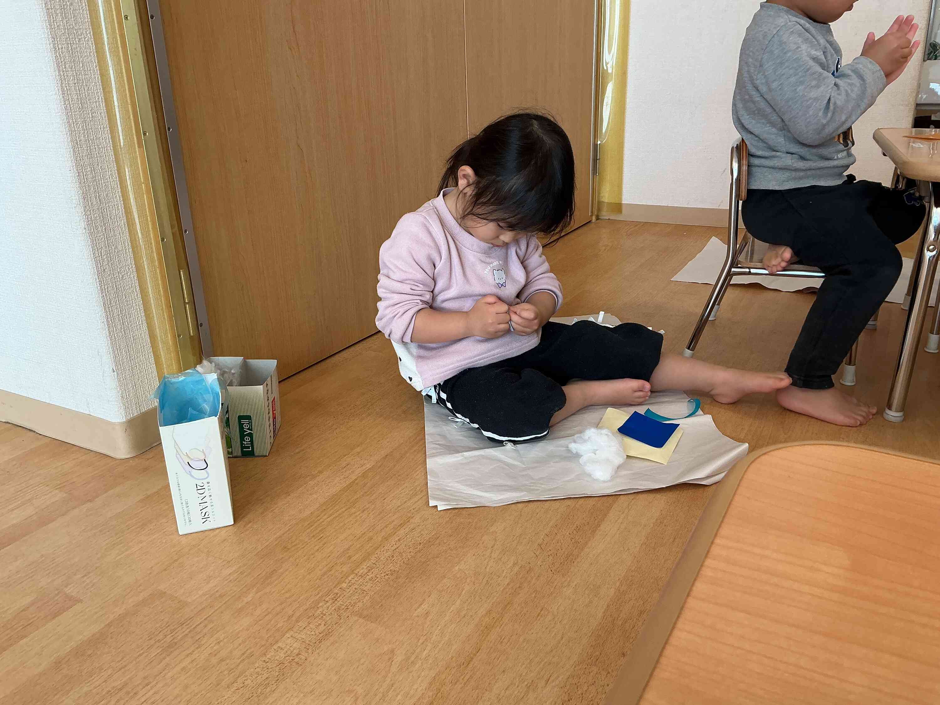 廃材遊びをしました♡