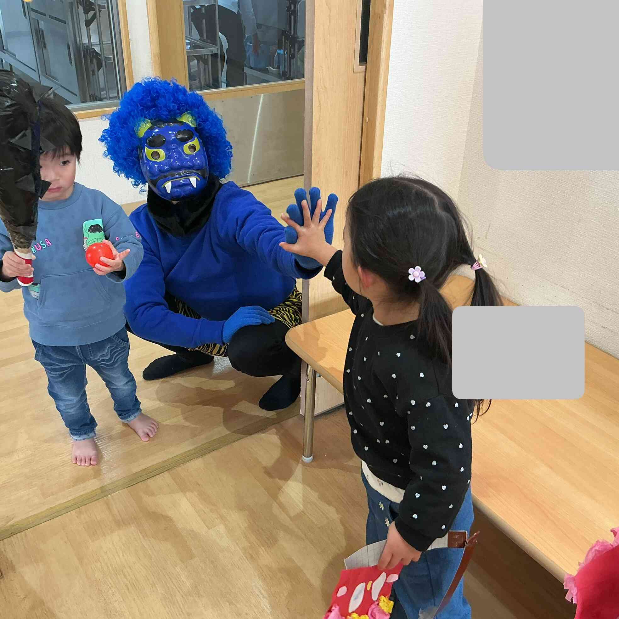 鬼と仲良くなったよ！