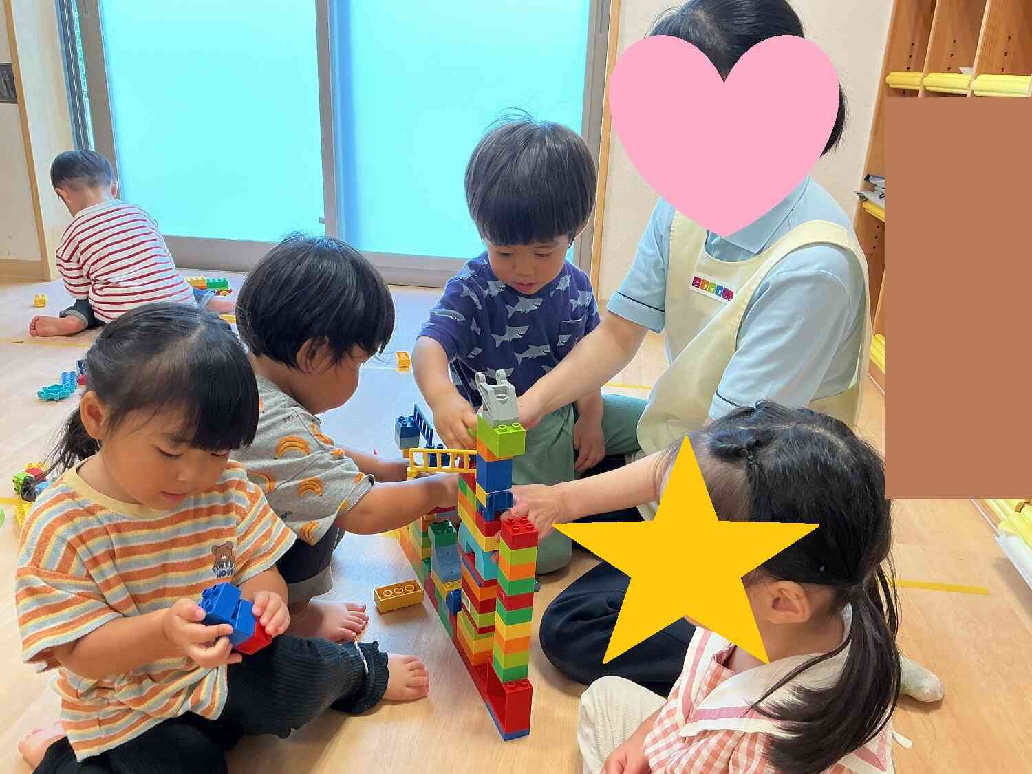 うさぎ組室内遊びの様子☆(2歳児)