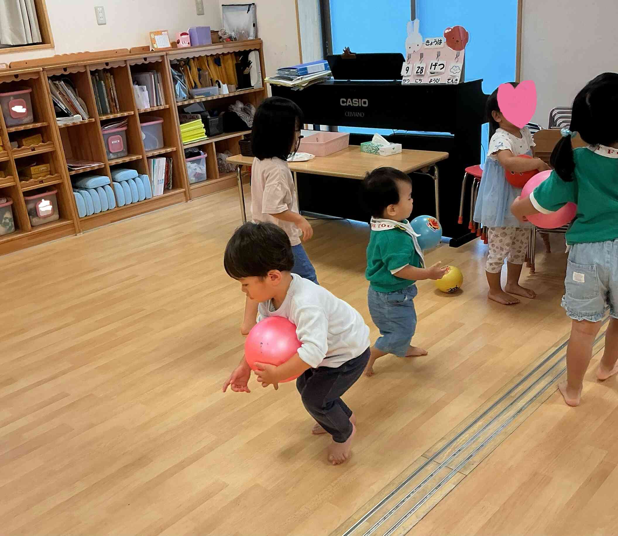 ボール遊びもしたよ!