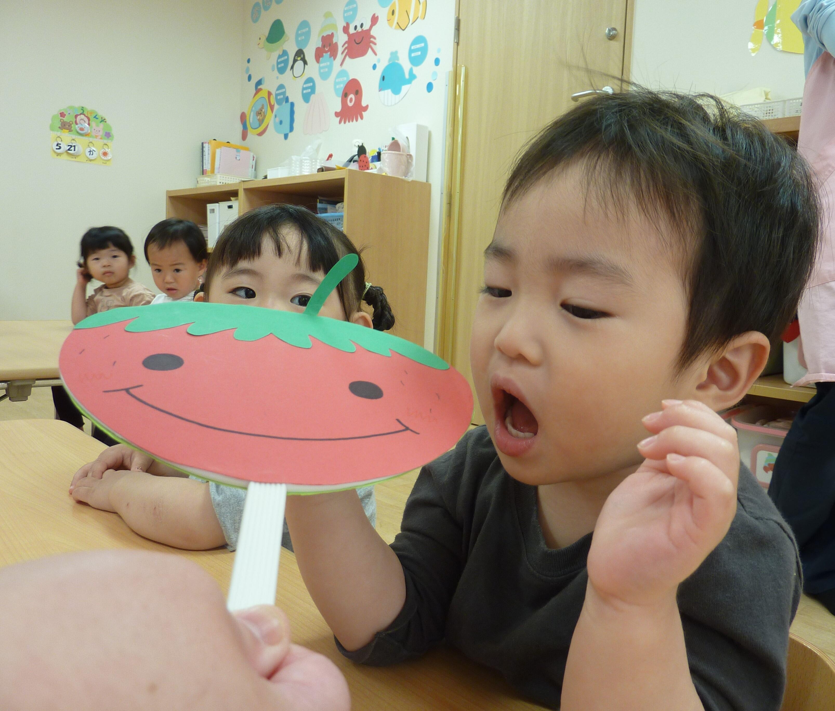 ペープサートもあーん♪