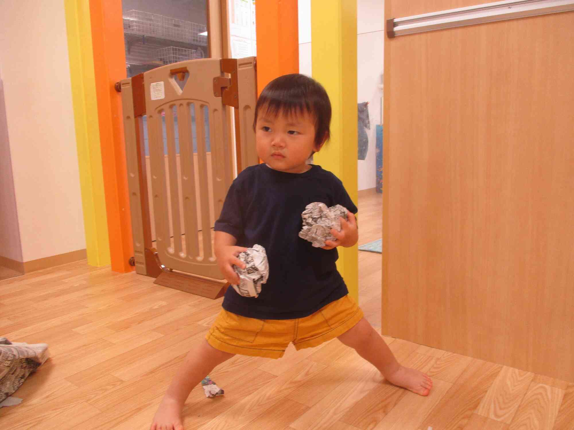 準備はいい？ボールを投げるぞ！