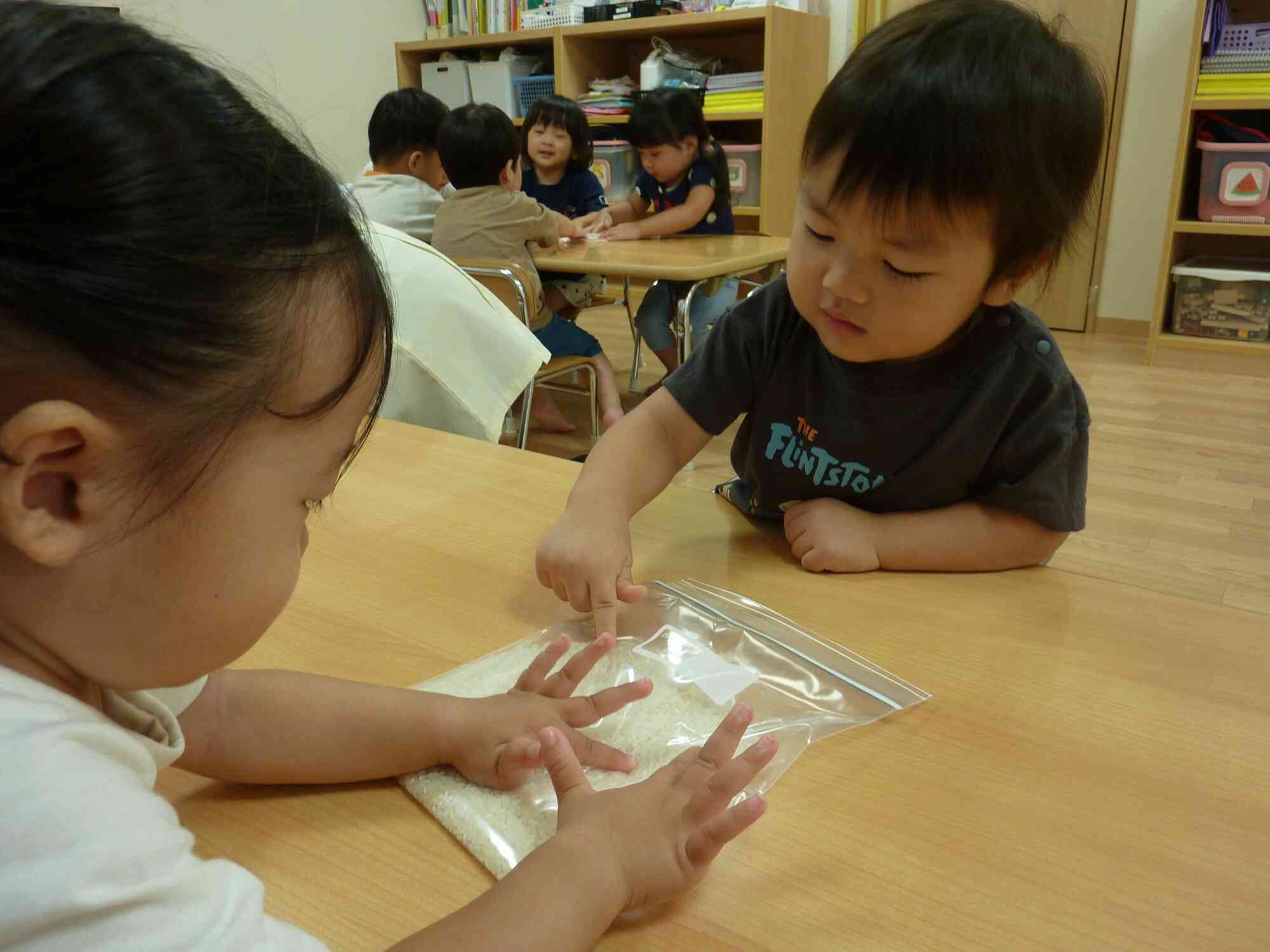 【食育】おにぎり作り(米研ぎの体験)