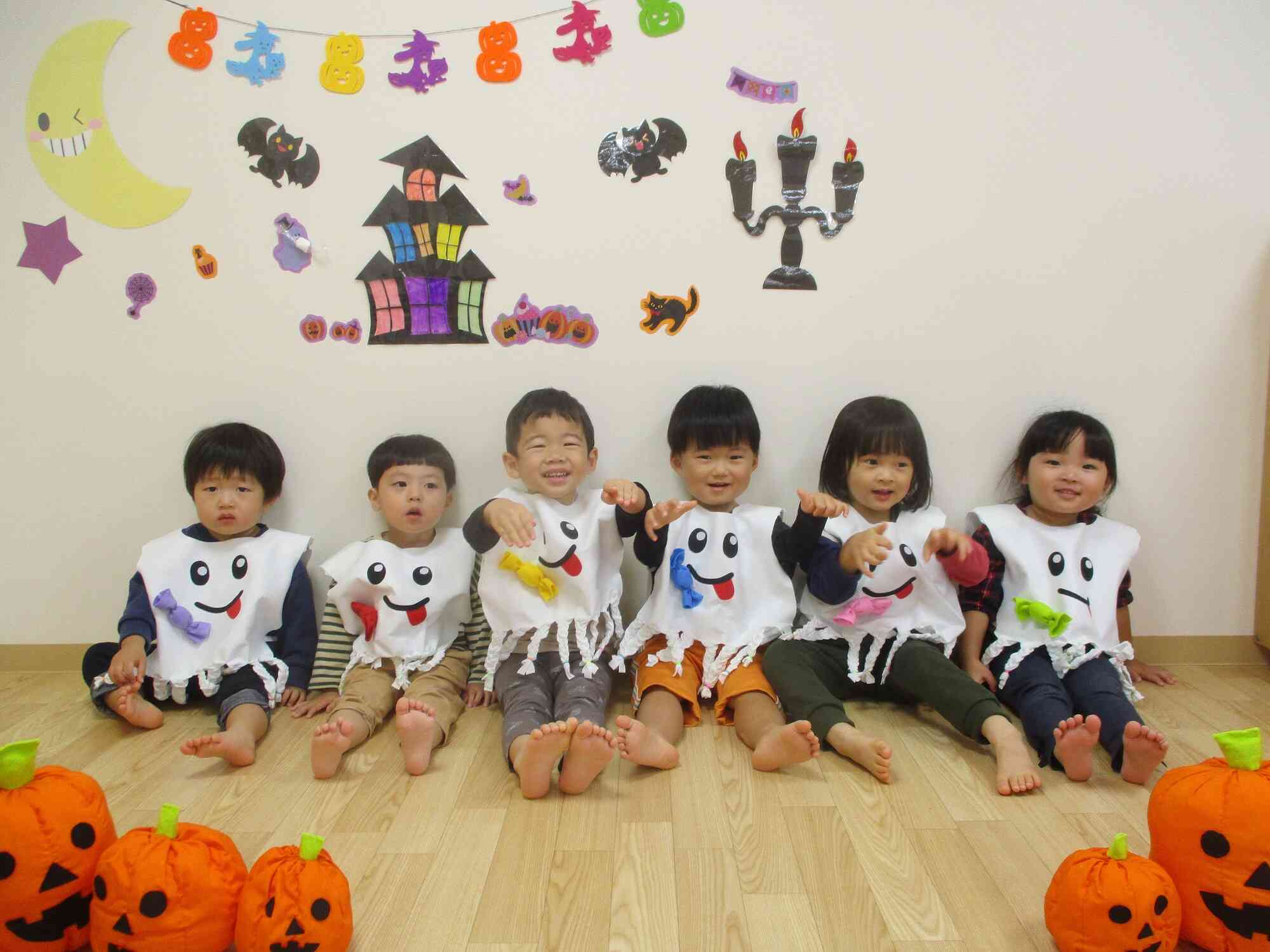 うさぎ組さんは可愛いおばけになったよ♪