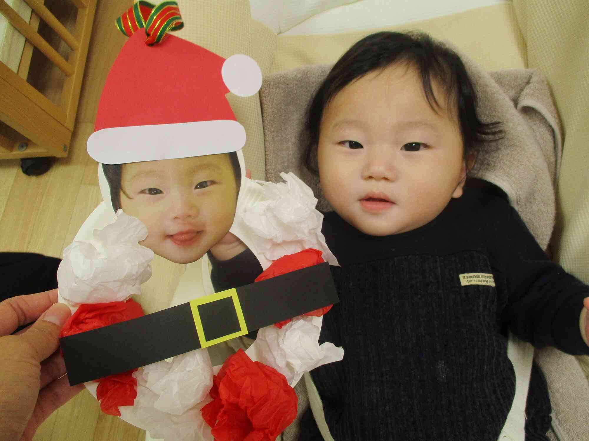 可愛いサンタさんの出来上がり！