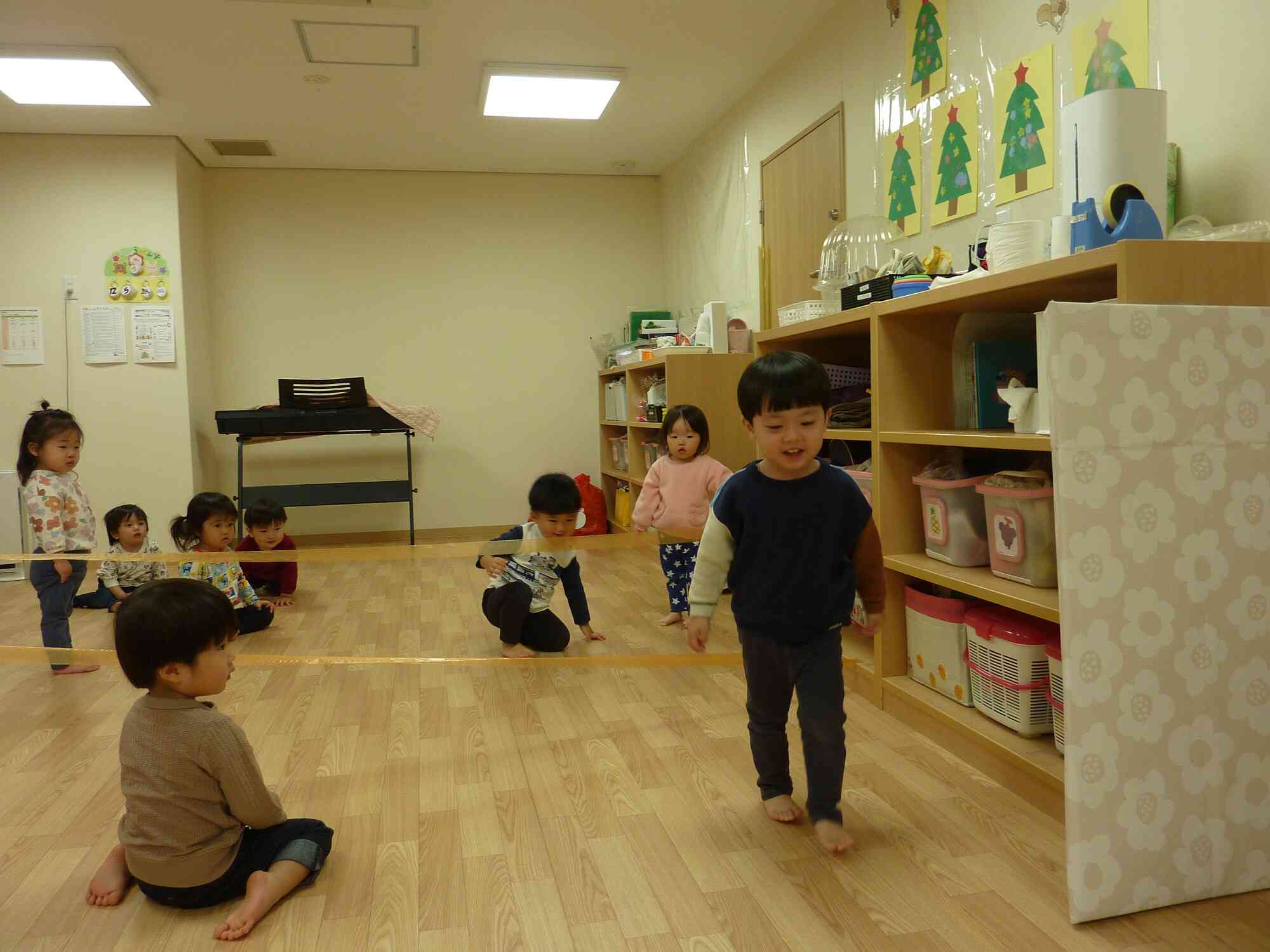 スズランテープ遊び♫