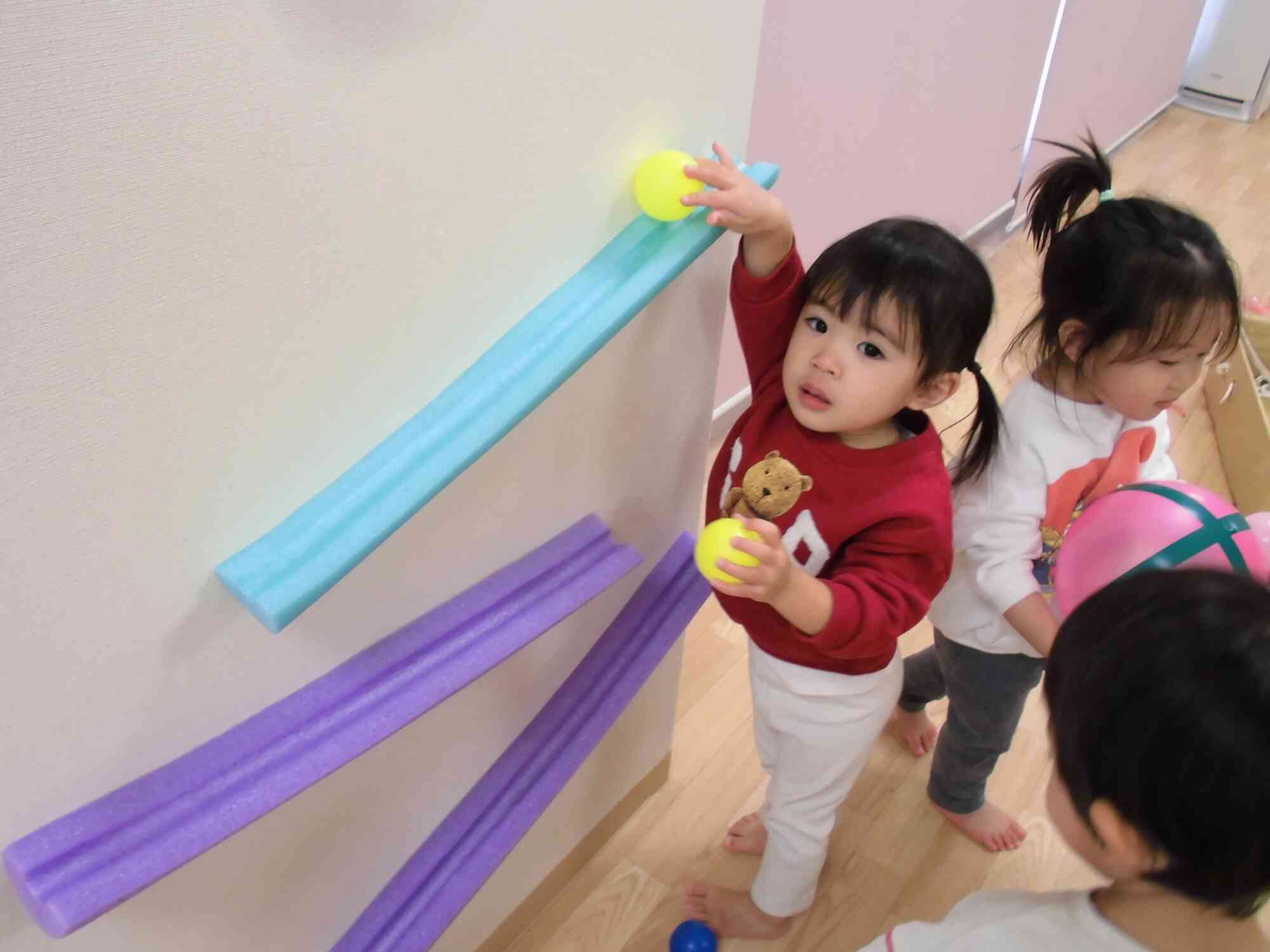 ボール転がしも楽しかったね！