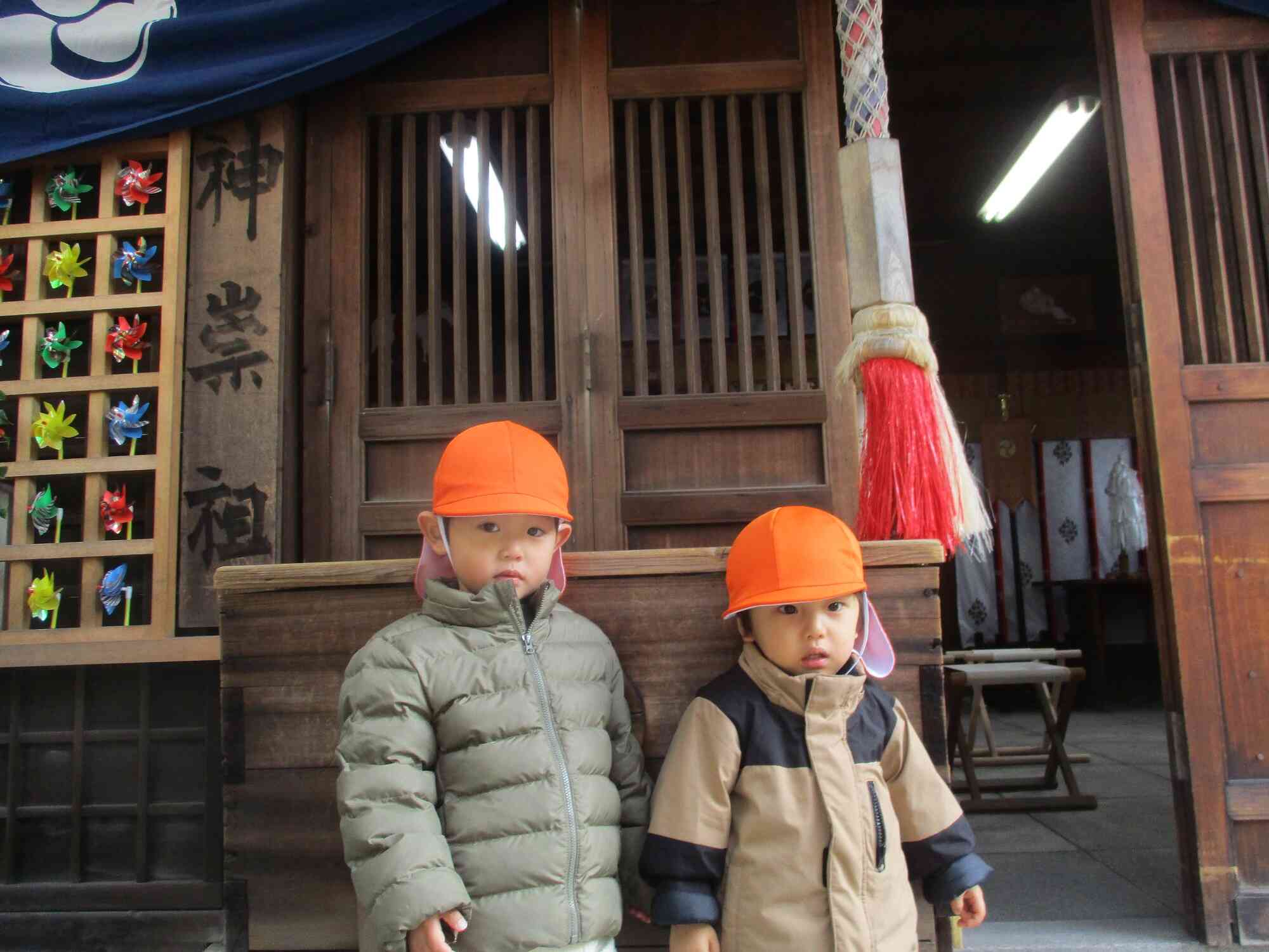 少し緊張気味です…