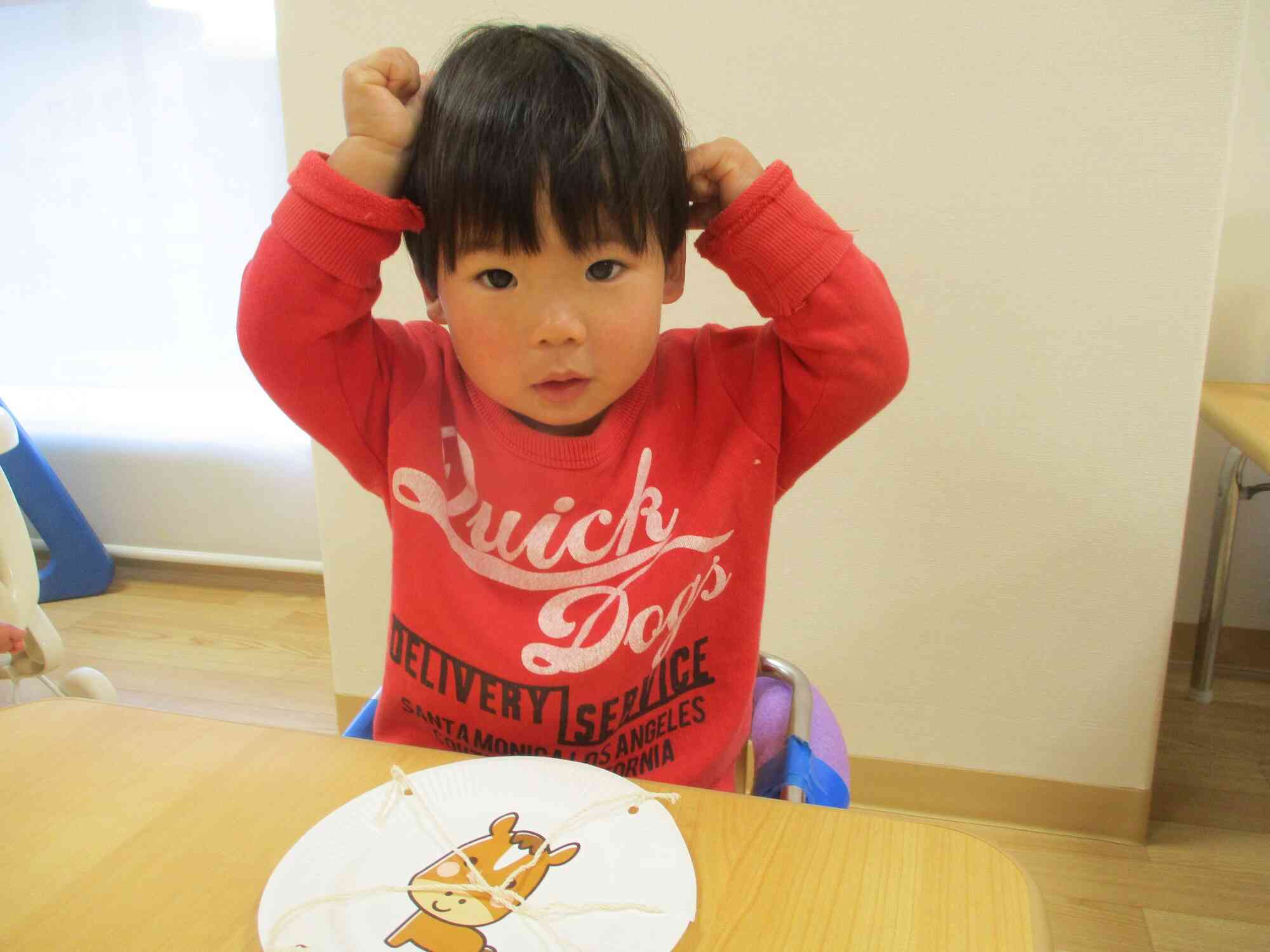 馬さんの真似っこ♪