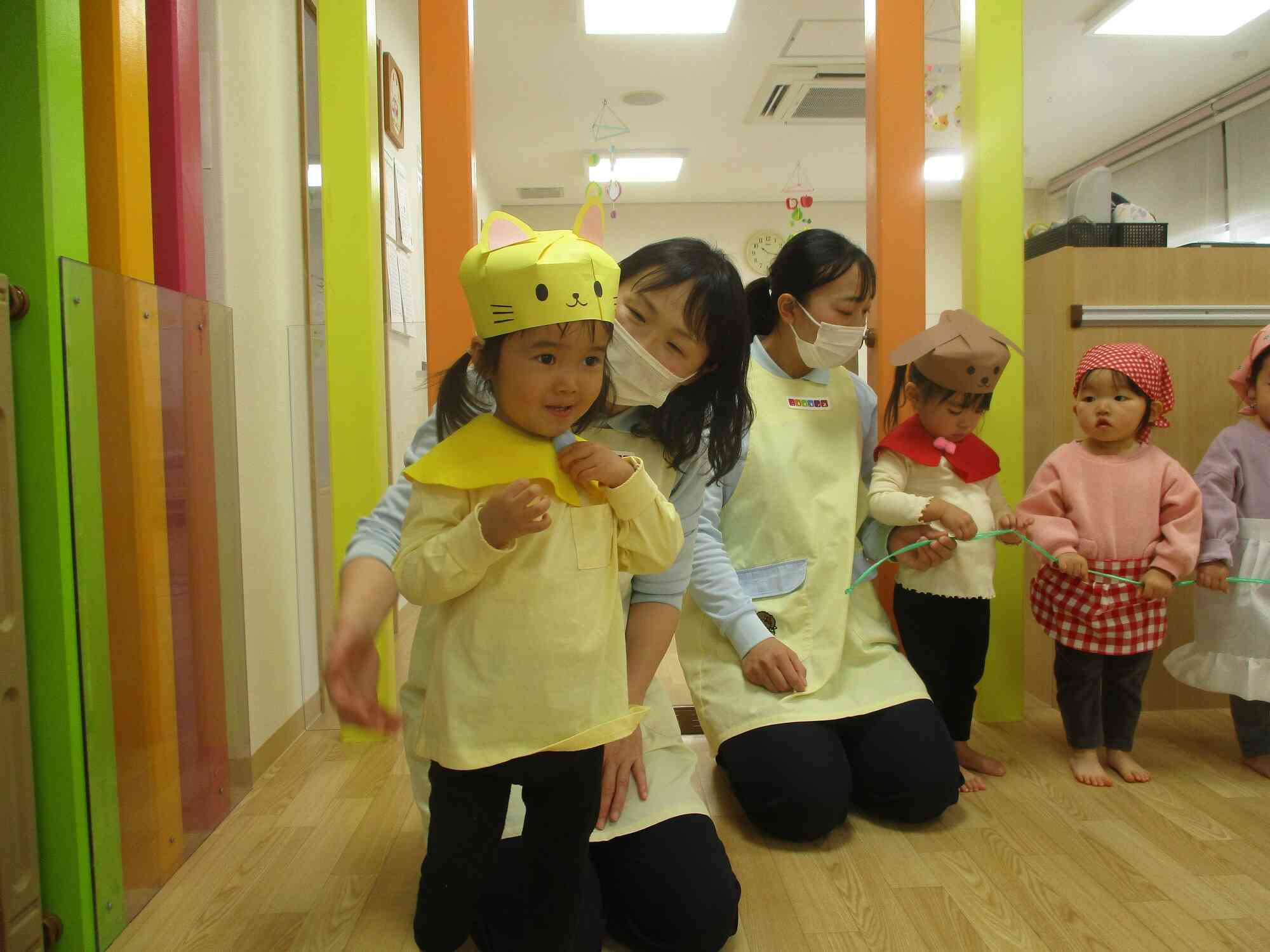 お名前を呼ばれて「はーい！」