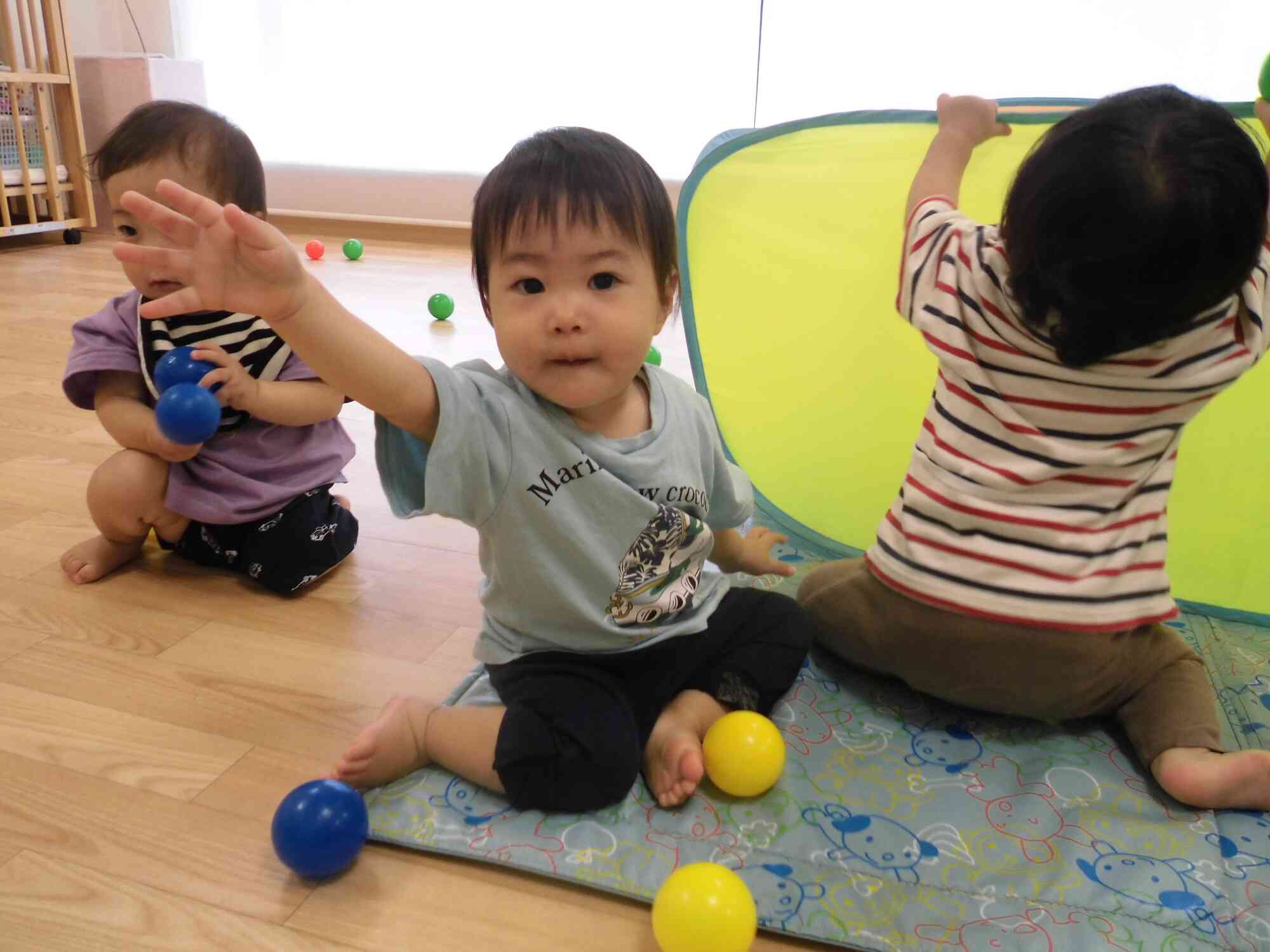 ボールで遊ぶぞ！