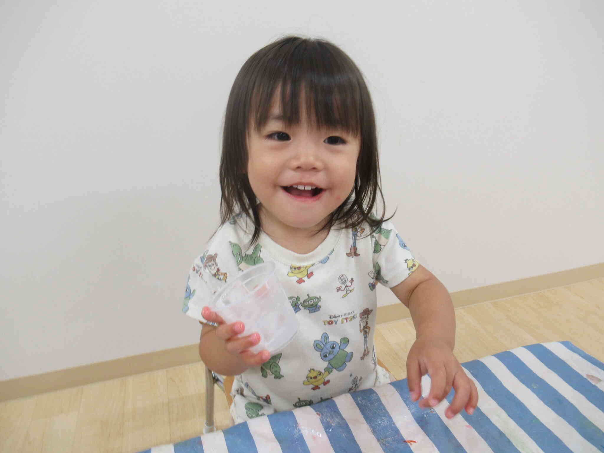 氷あそび～１歳児あひる組～