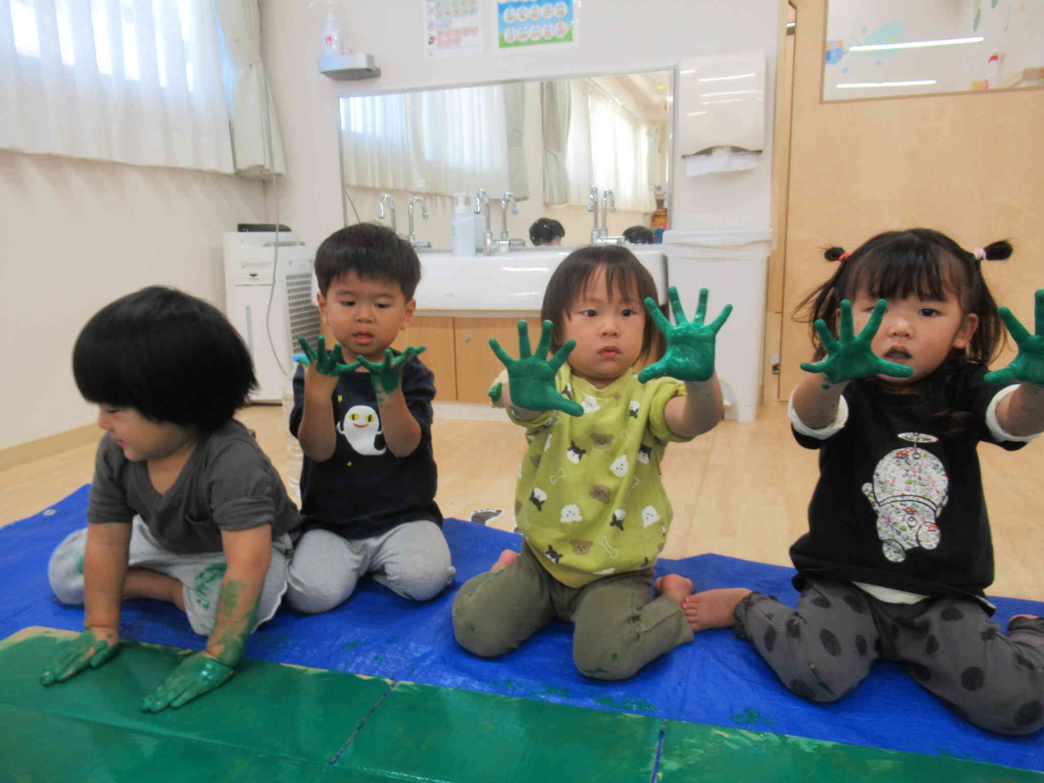 かえるみたいになっちゃった！！