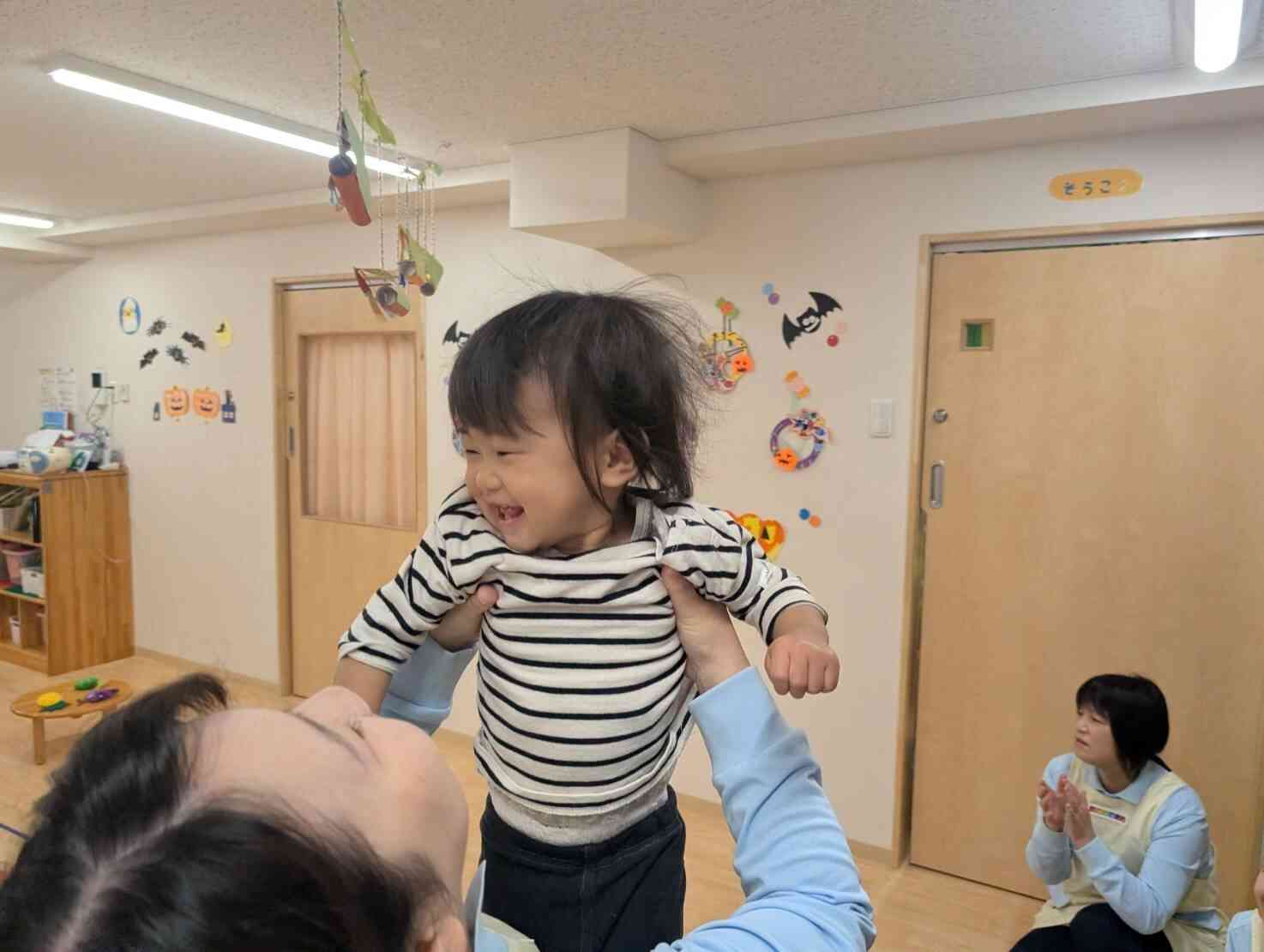 頑張ったね!最後にたかいたかーい!!