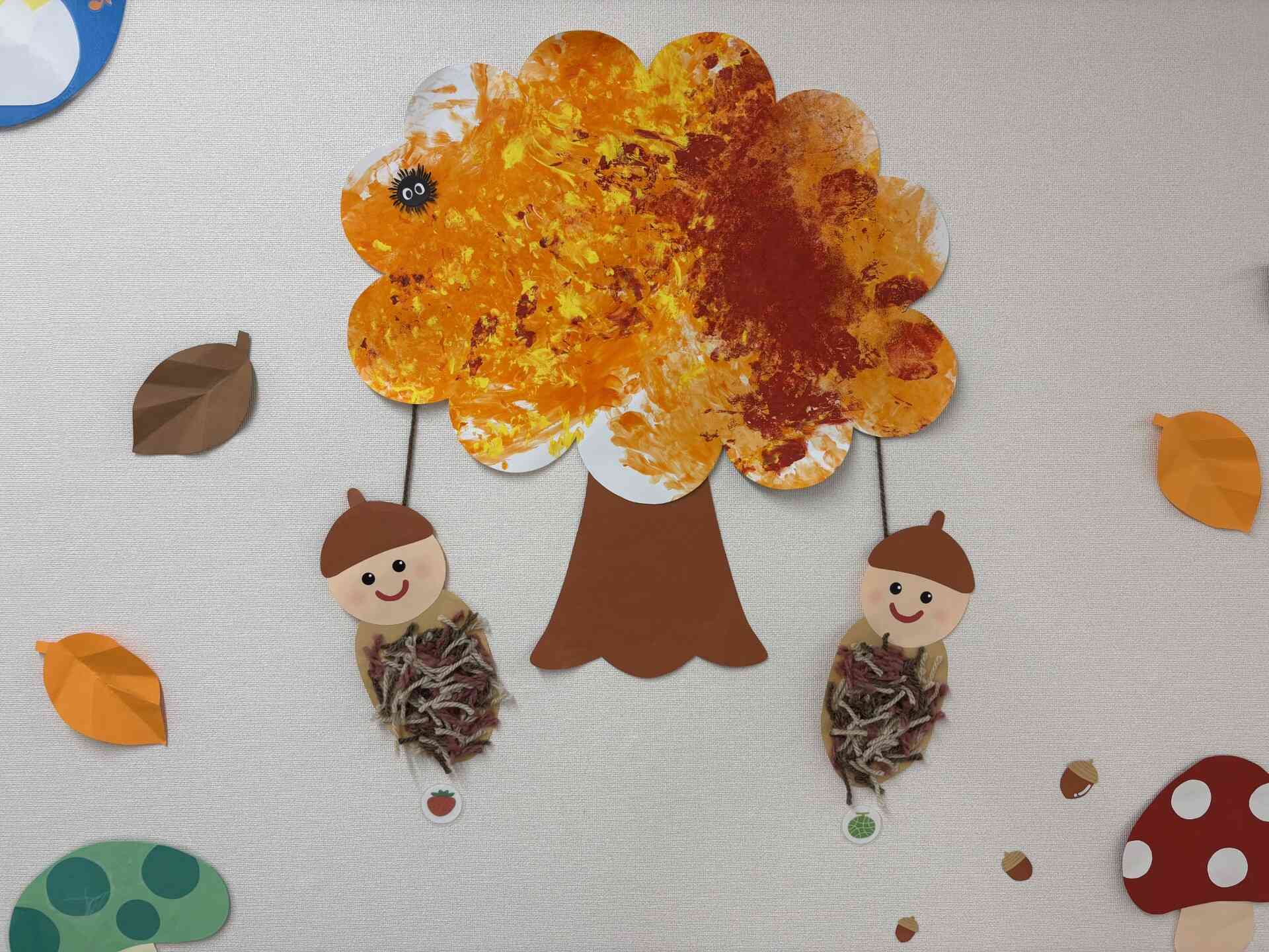 とっても可愛い壁面のできあがり♪