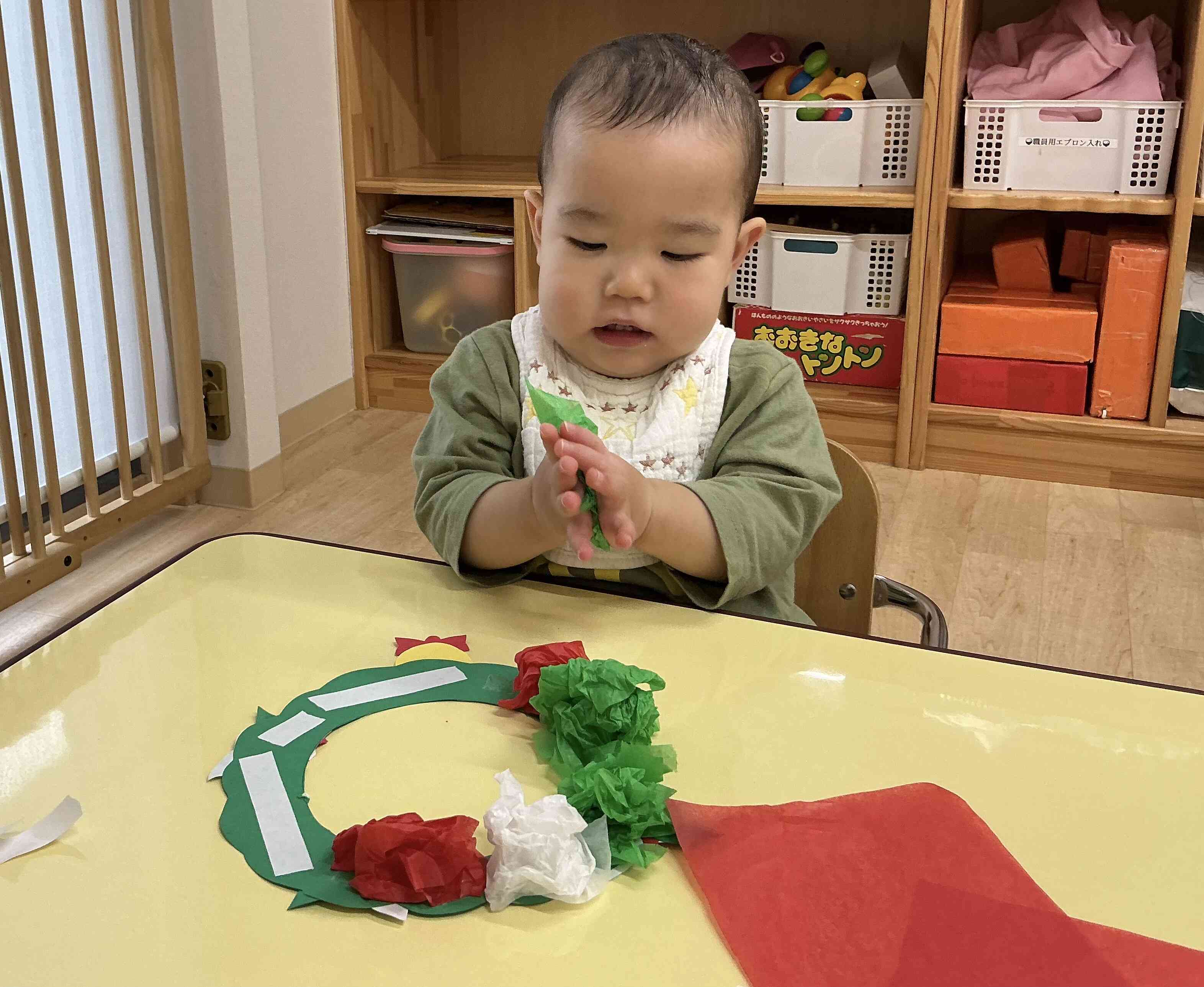 12月モビール製作〜ひよこ組〜