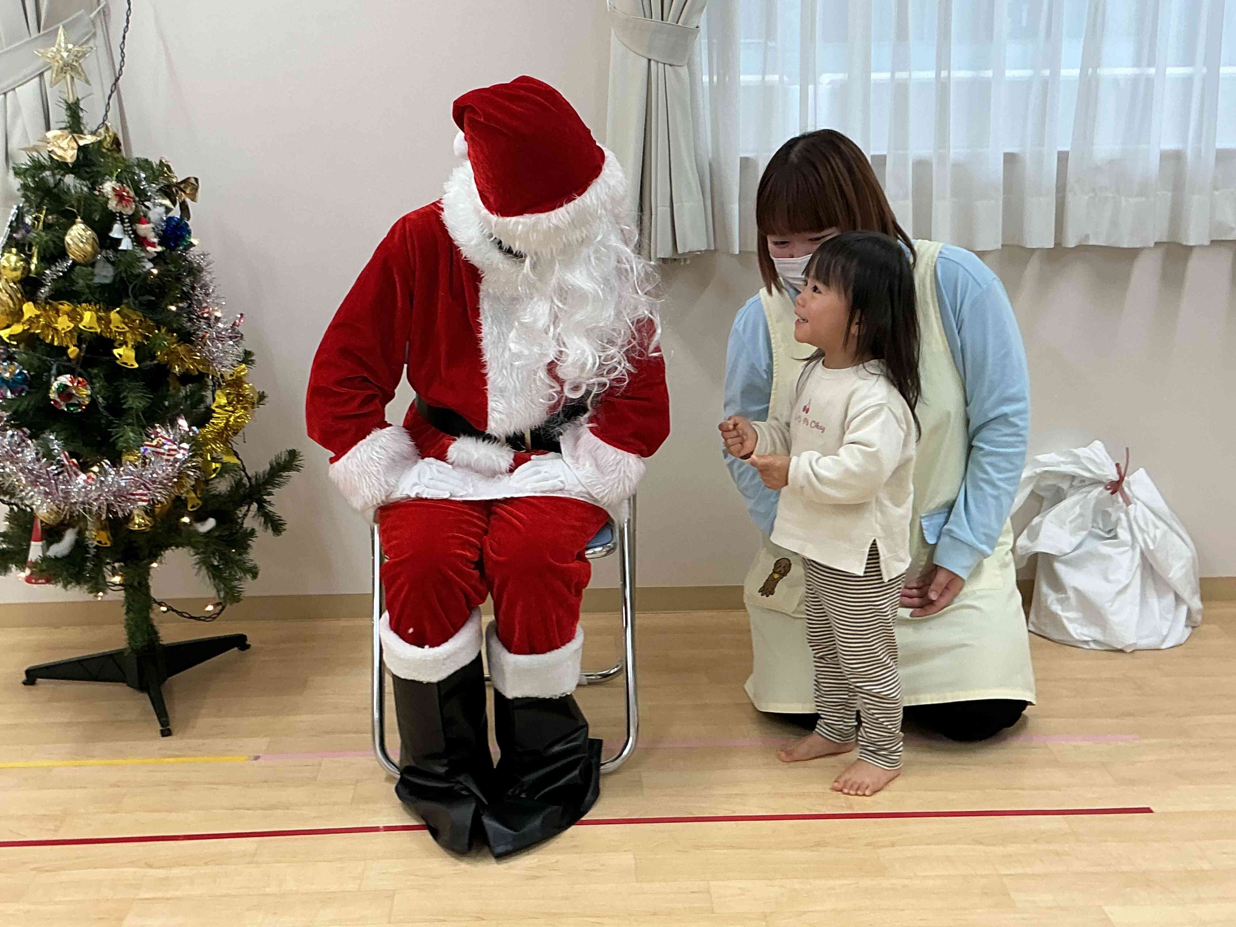 サンタさんとお話できて嬉しいな♪