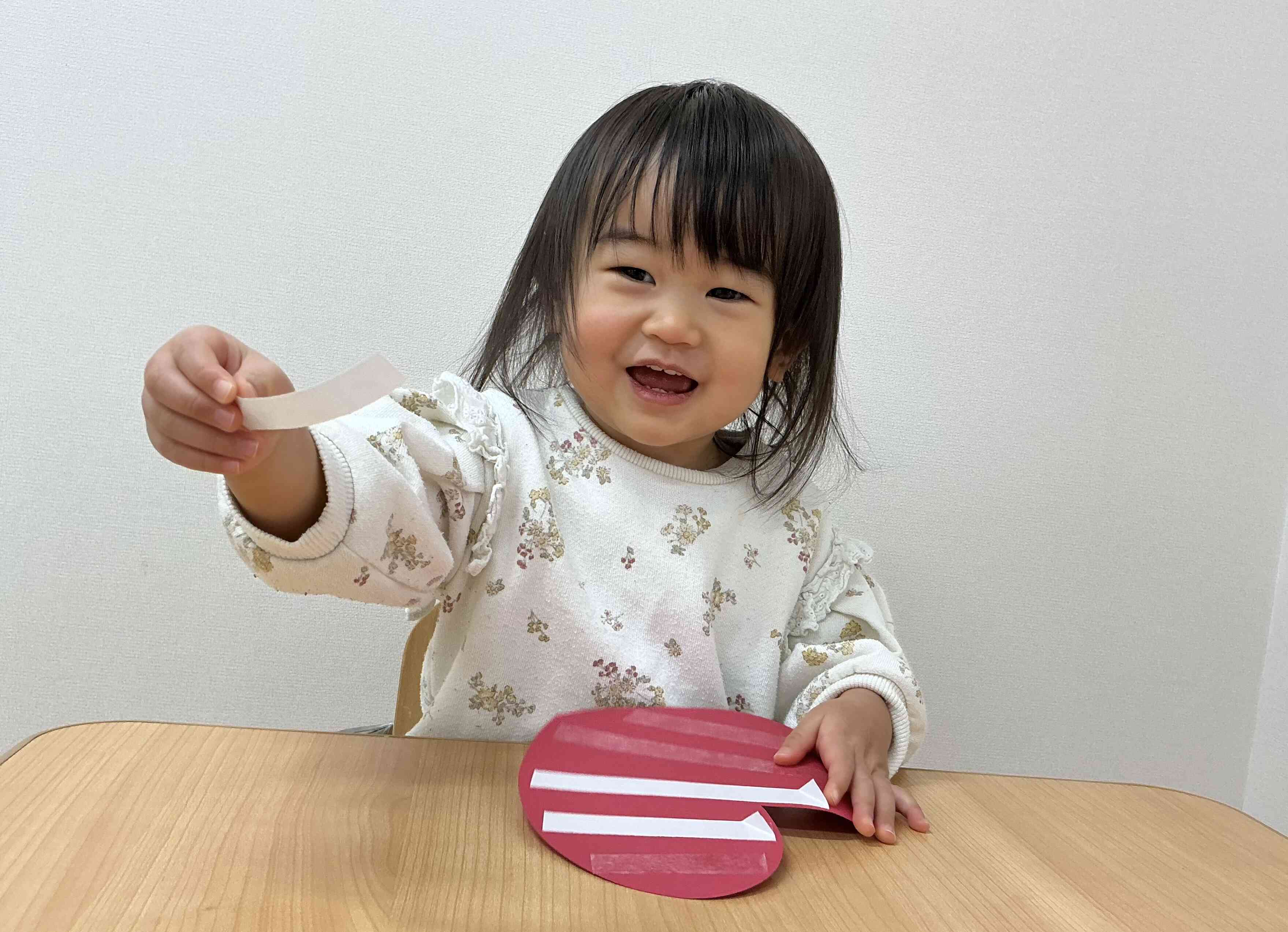 みてみて〜上手にはがせたよ！