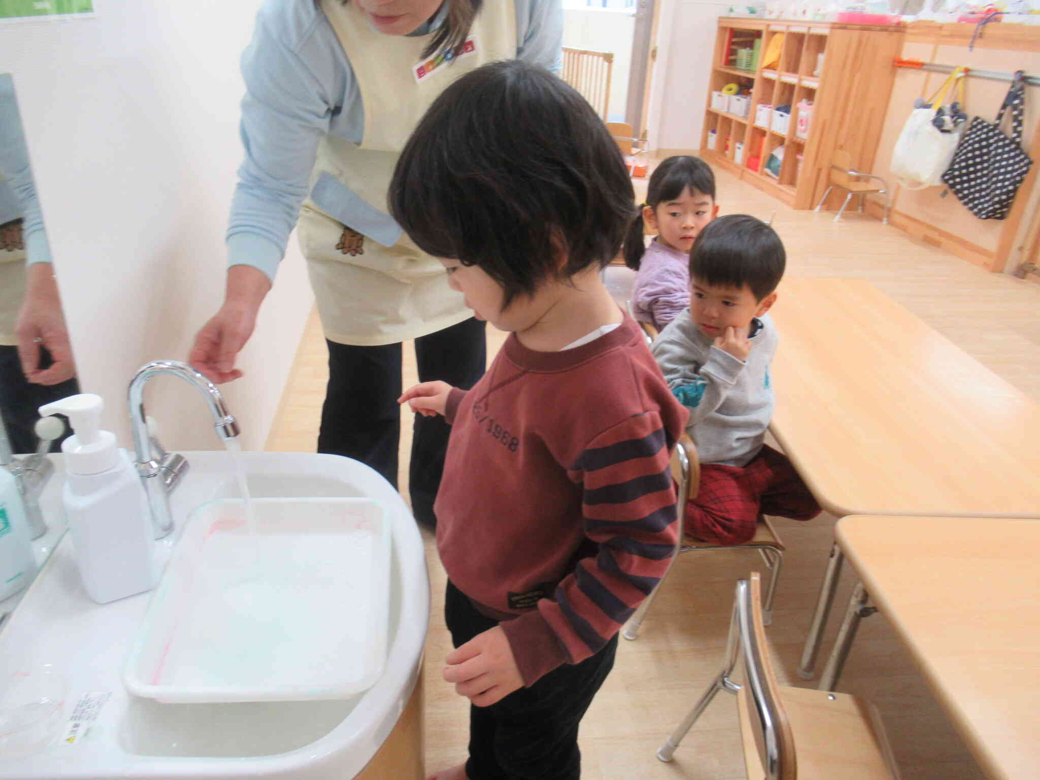 氷が出来ていたよ！～うさぎ組～