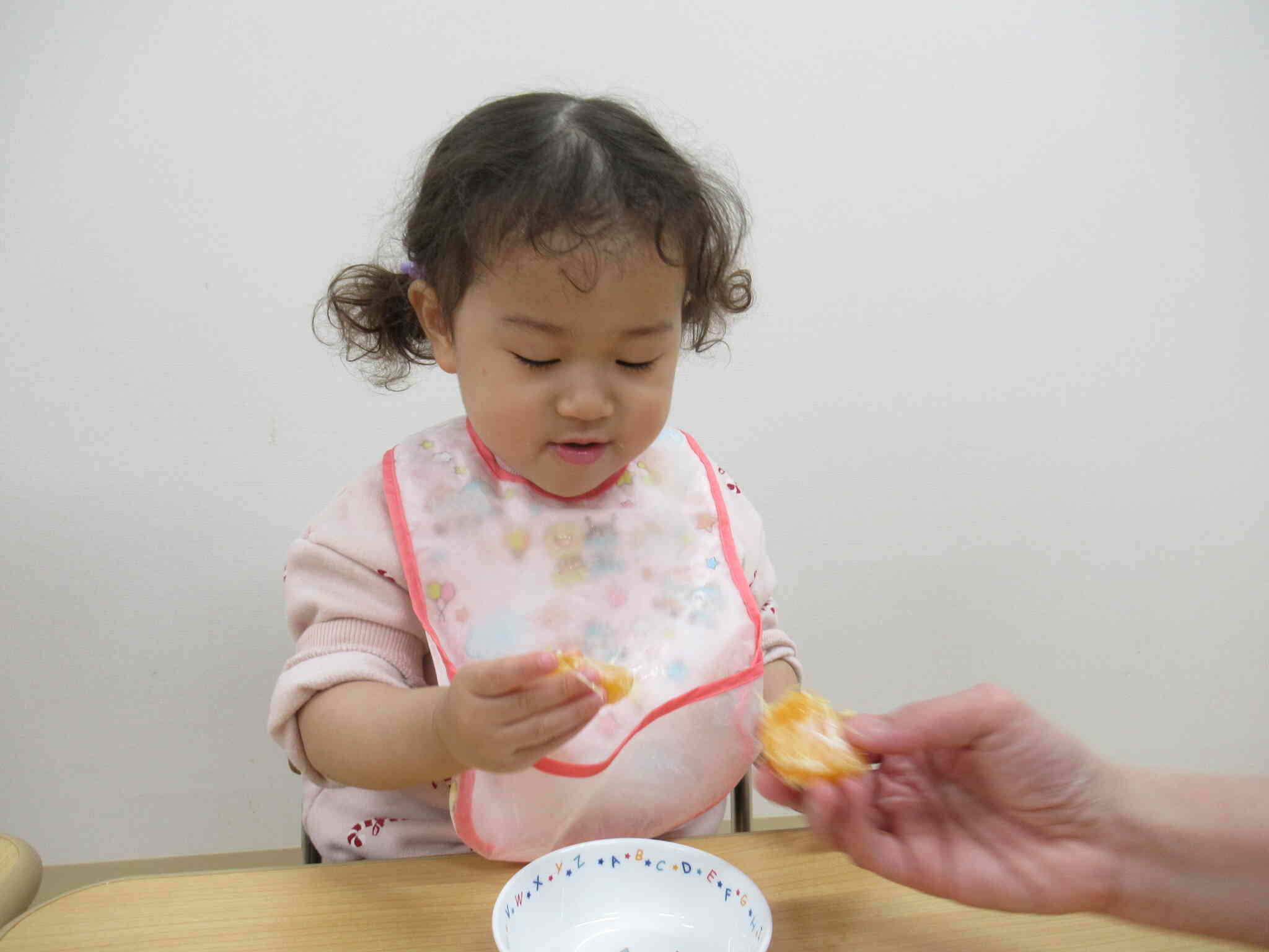 ツルっとむけてたのしいな♪