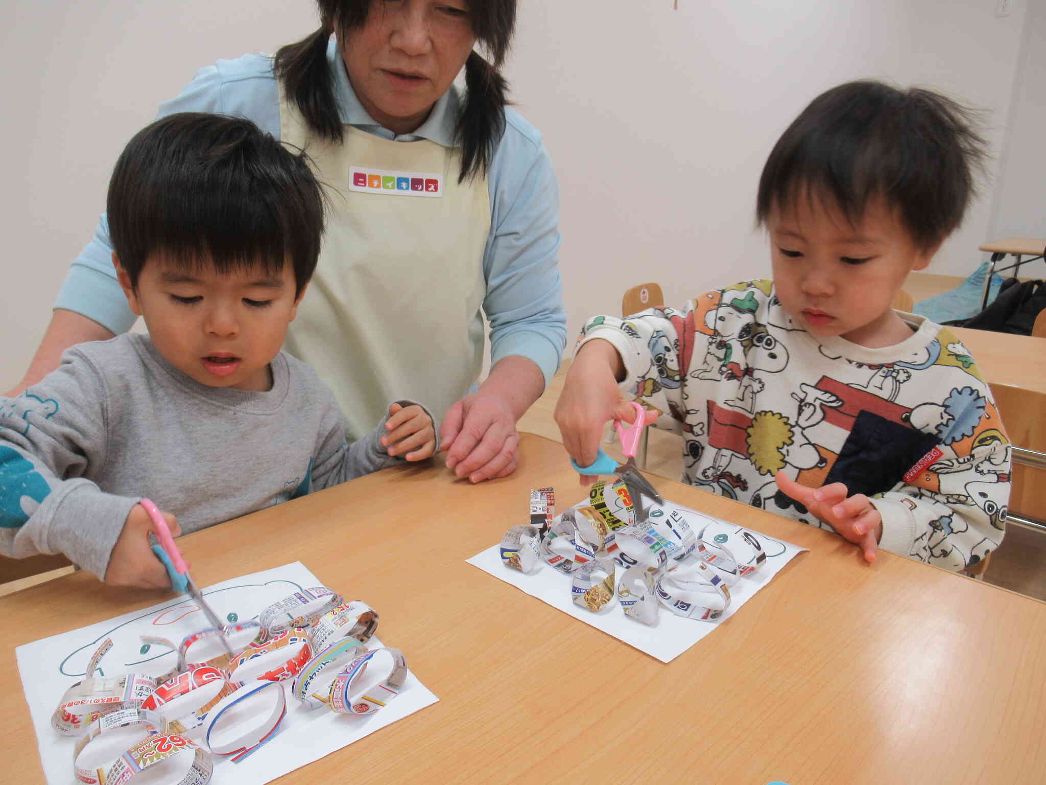 髪の毛カット楽しんでいました