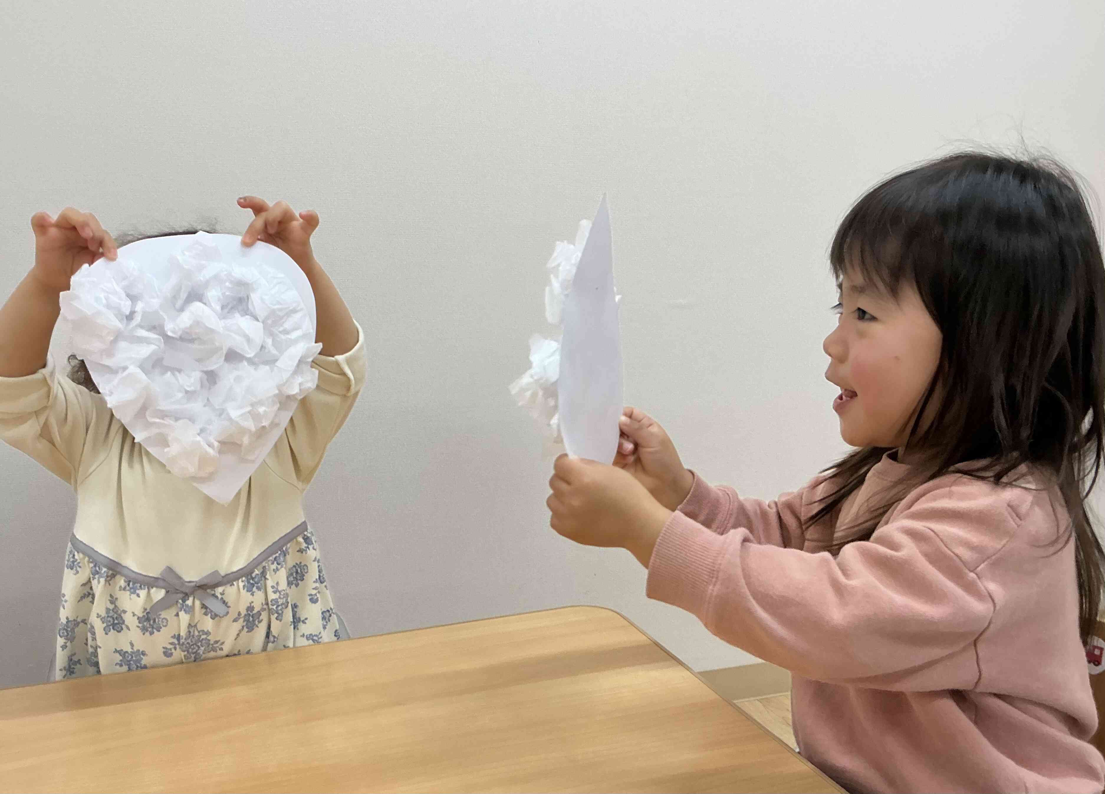 できたよ〜、みて〜！