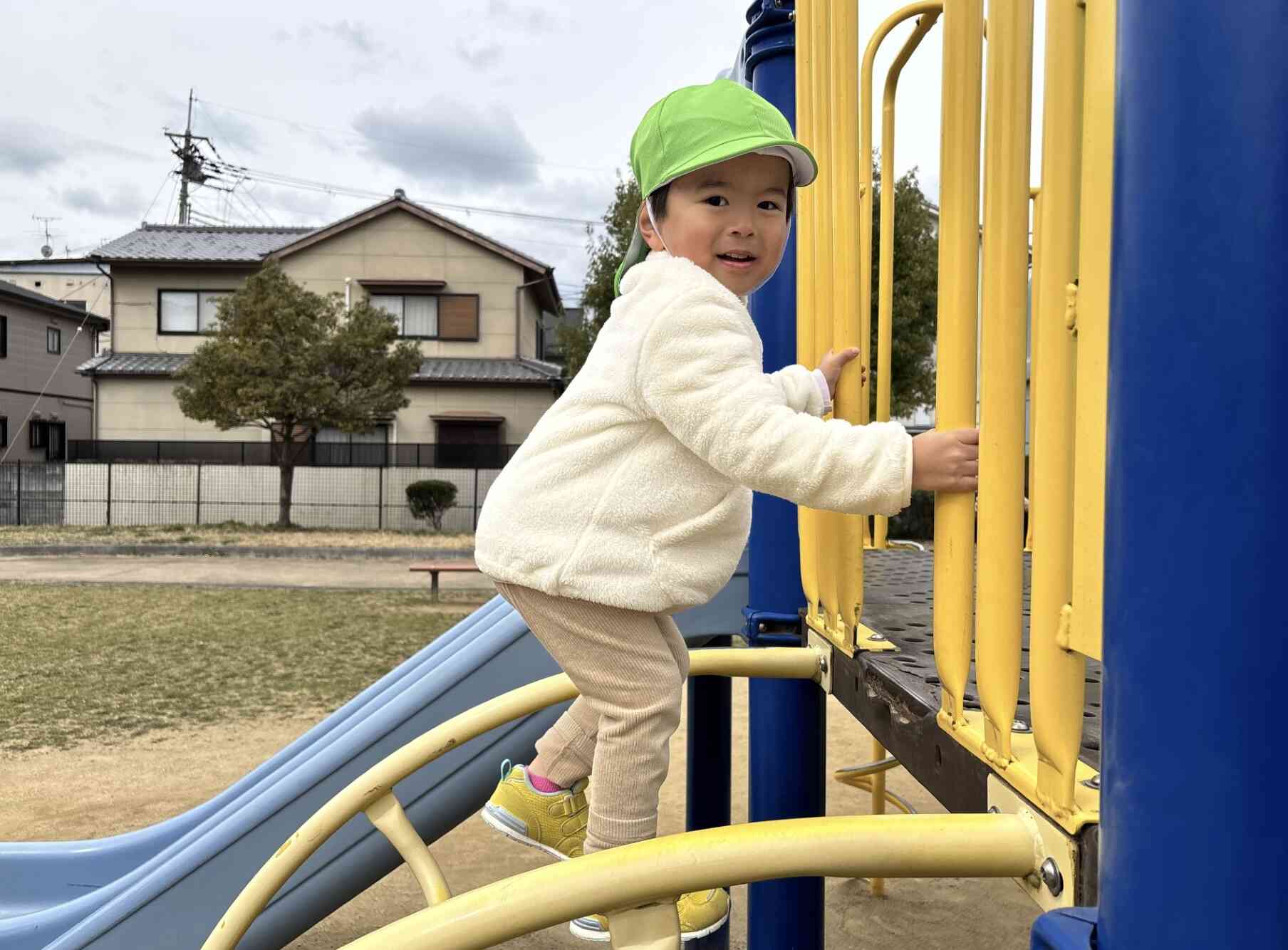 自分で登れたよ！！