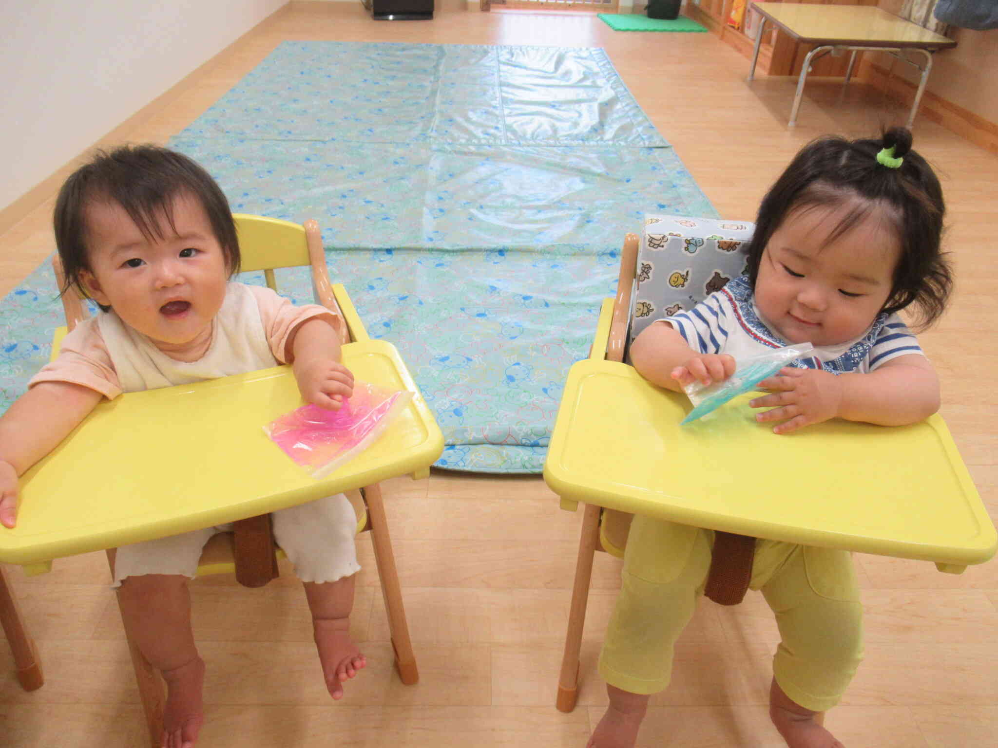 気持ちいいね！冷たいね!