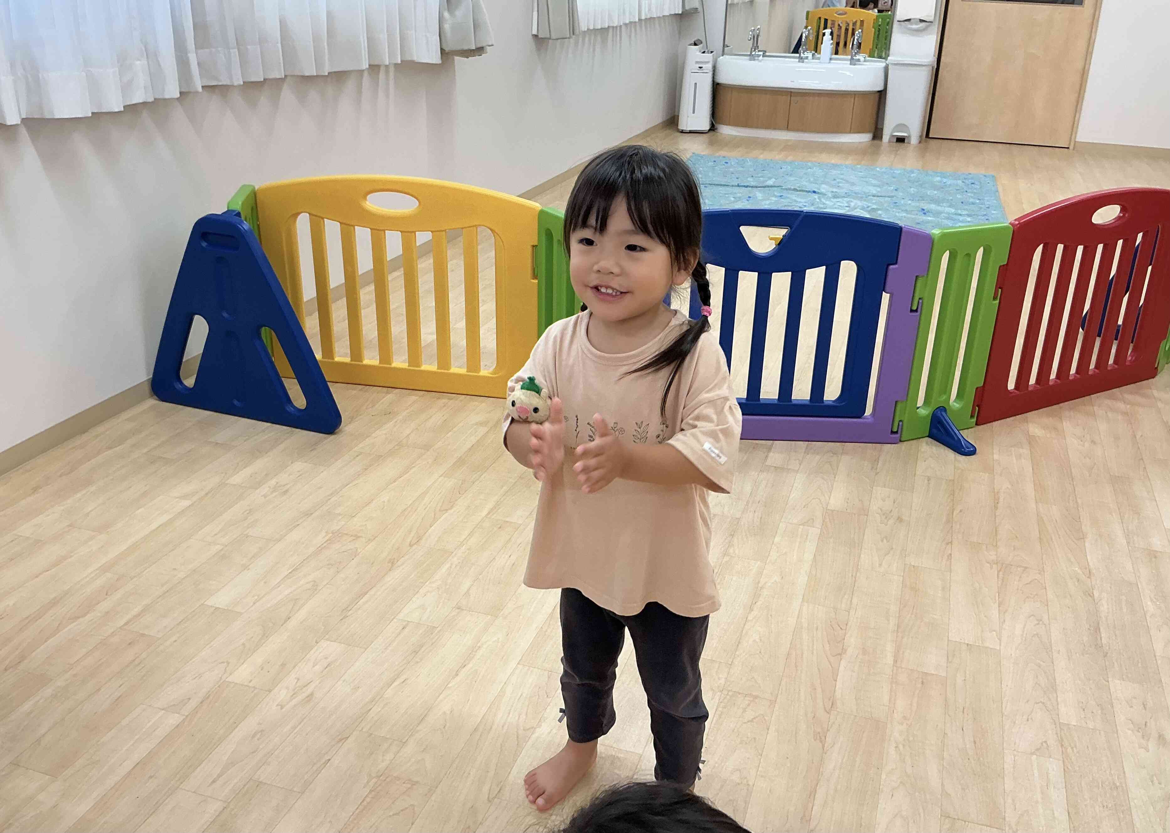 一人でご挨拶できるよ!