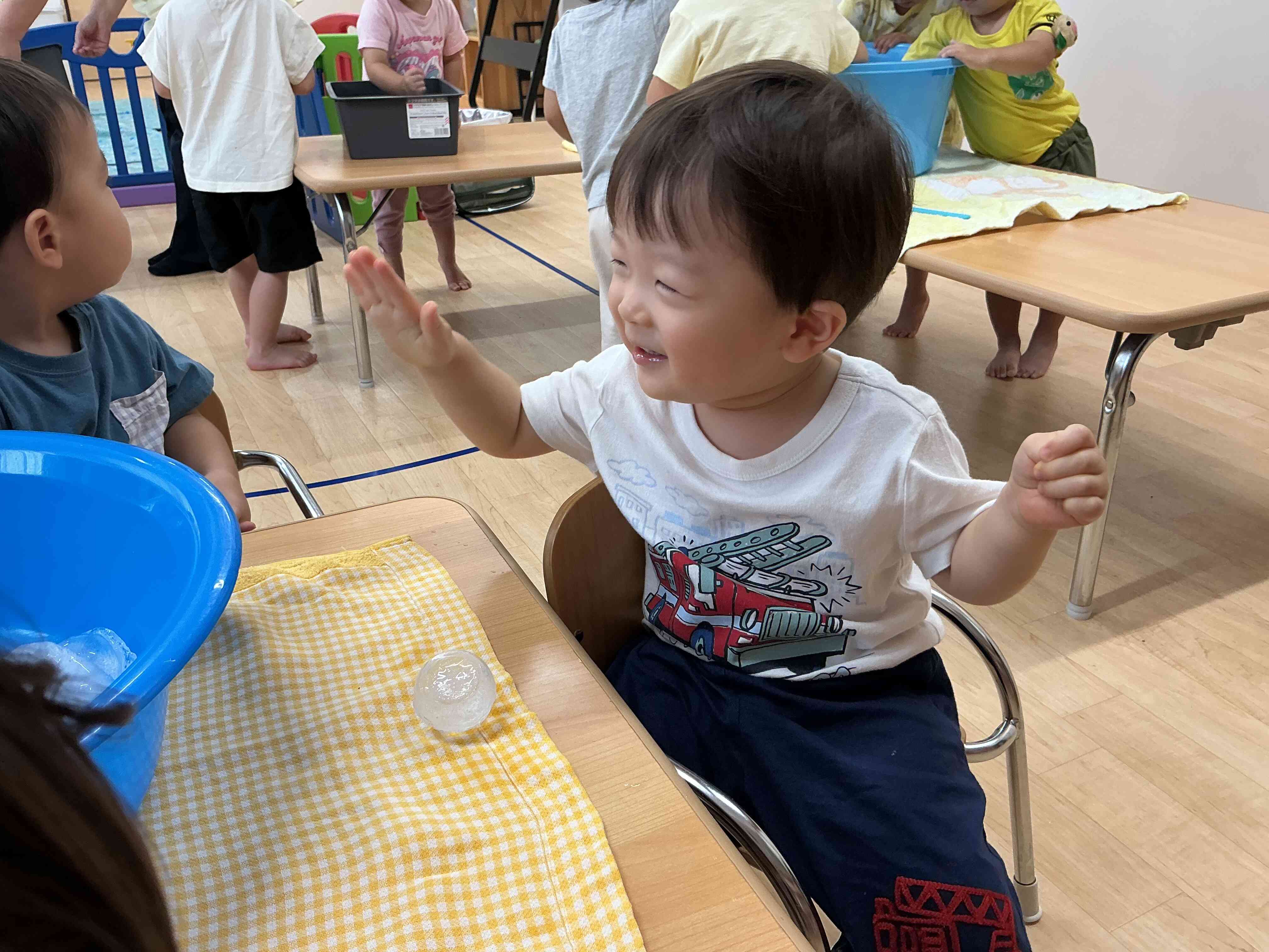 つめた〜い!