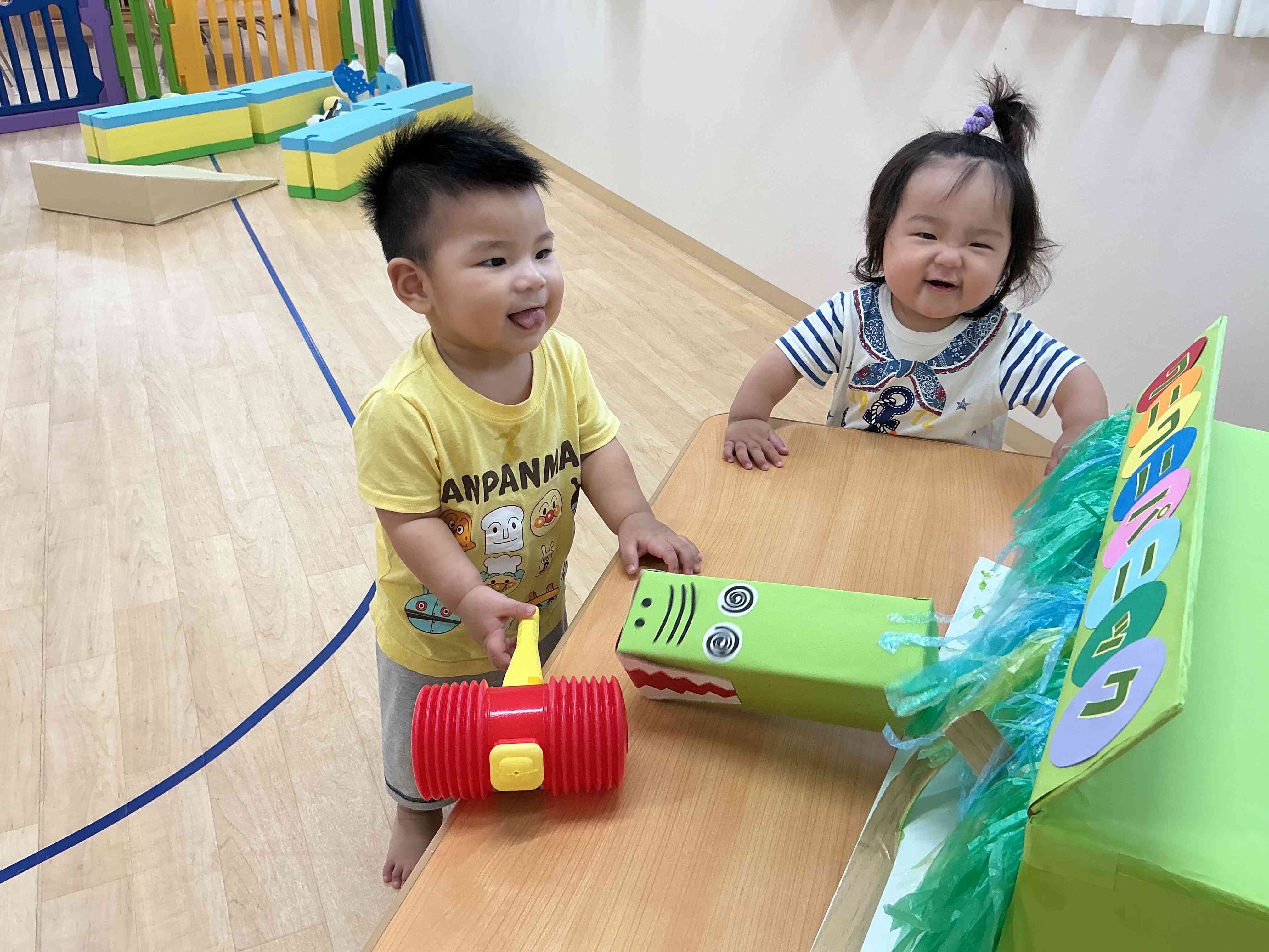 わ!!ワニ出てきた!